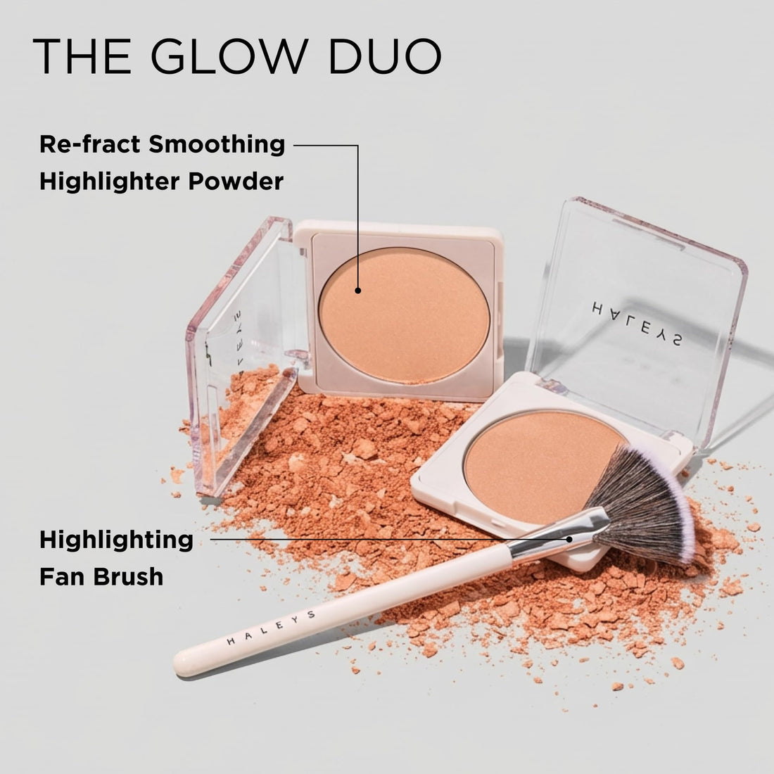 Haleys Beauty Kabuki Foundation Brush For Applying Powder, Foundation, Bronzer, Blush, and Mineral Make up, Soft Bristles, Seamless Blending, Makeup Brushes Essential, Vegan & Cruelty Free