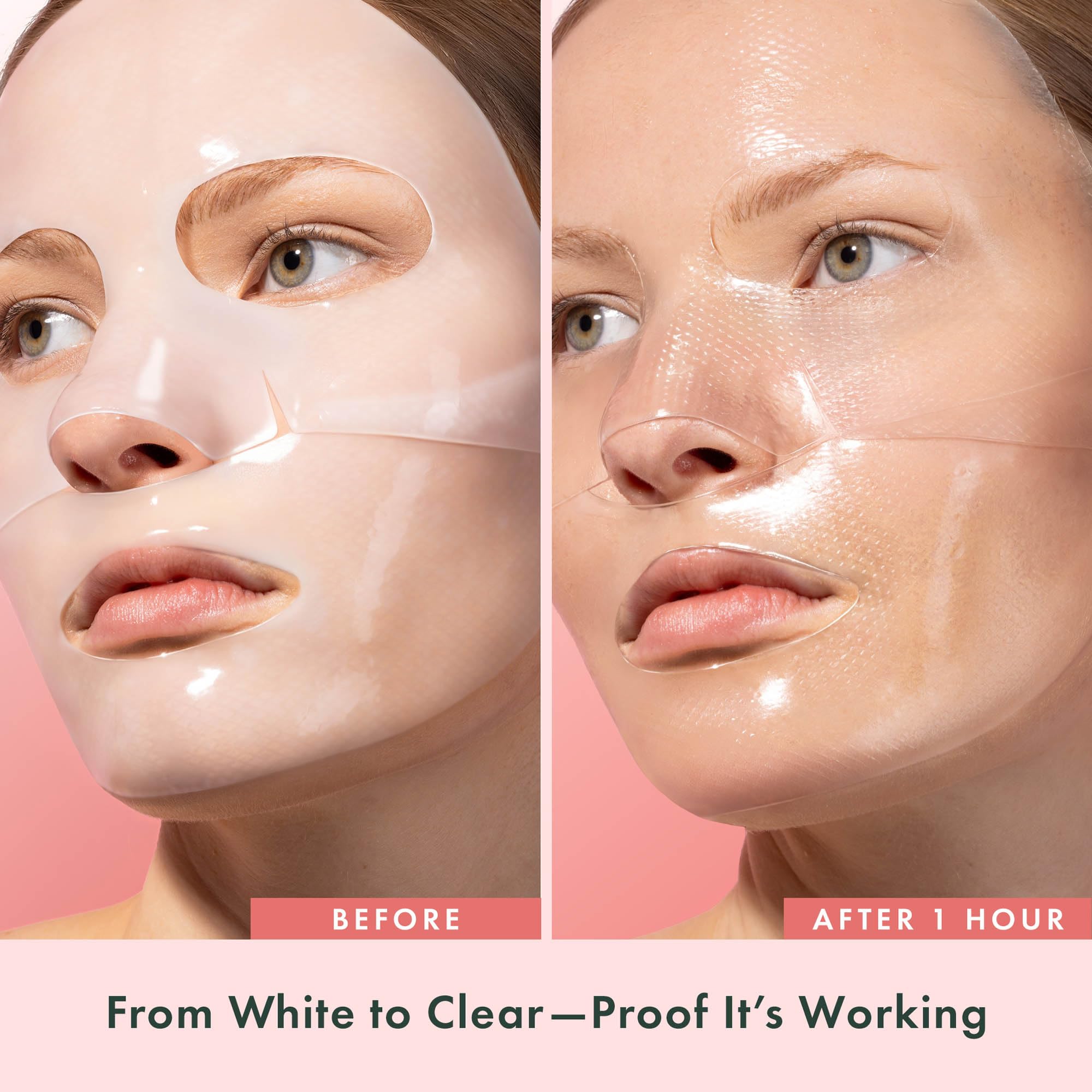 Rael Beauty Collagen + PDRN Face Masks - Korean Skincare for Glass Skin, Smoothing, Salmon PDRN & Hydrolyzed Collagen & Hyaluronic Acid, Anti-Slip Grip, Fragrance & PEGs & Cruelty Free (4 Sheets)
