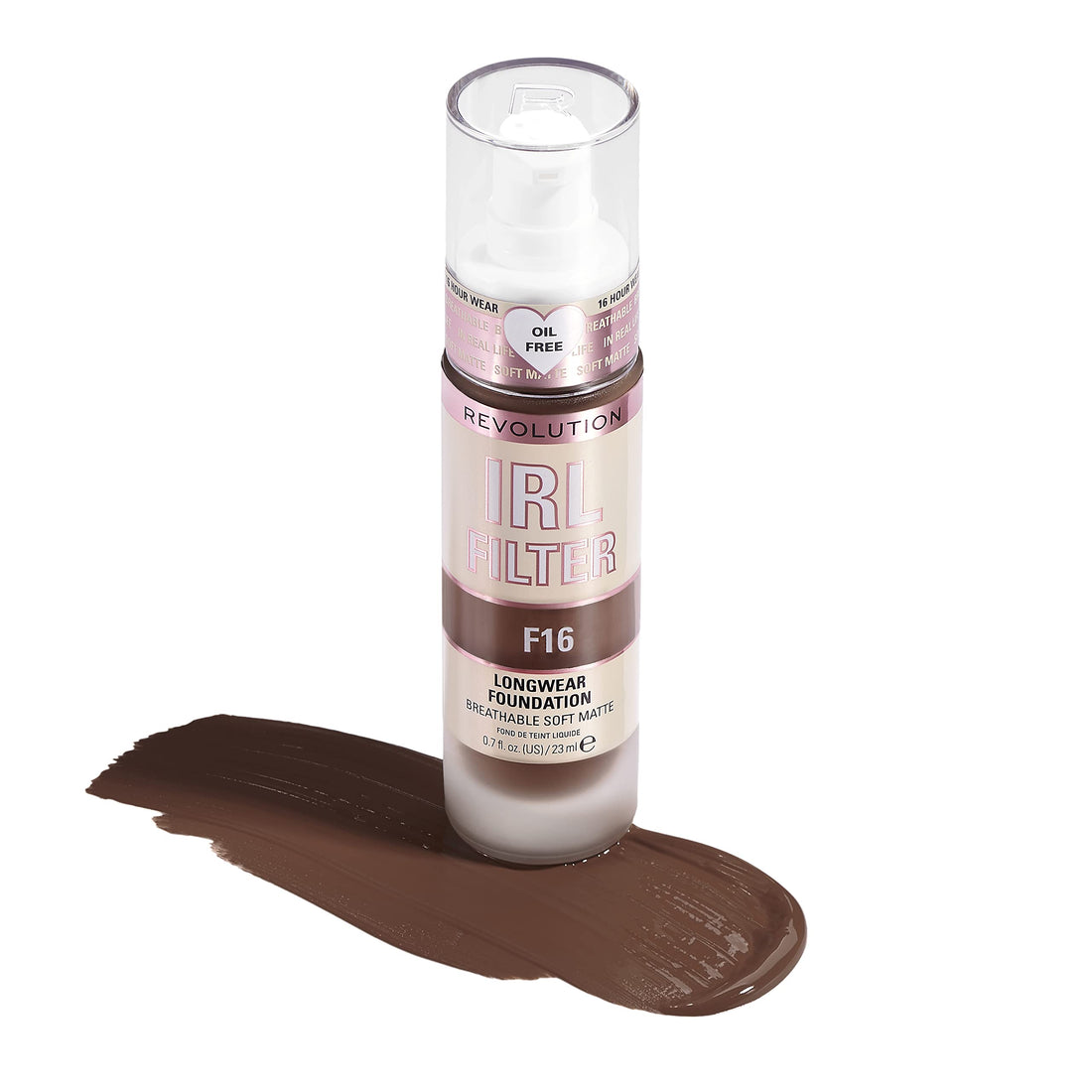 Makeup Revolution IRL Filter, Longwear Foundation, Medium to Full Coverage, Matte Finish, 16 Hour Wear, F5, Fair To Light Skin Tones, 23ml Halalzen