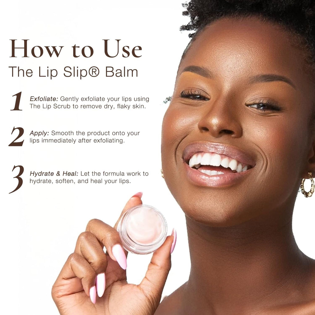 Sara Happ The Lip Slip Luxe Balm Lip Treatment - Deeply Nourish, Moisturize with Vitamins A and E, Regenerate Lips with Jojoba Seed, Macadamia & Sweet Almond Oil (0.35 Oz) Halalzen