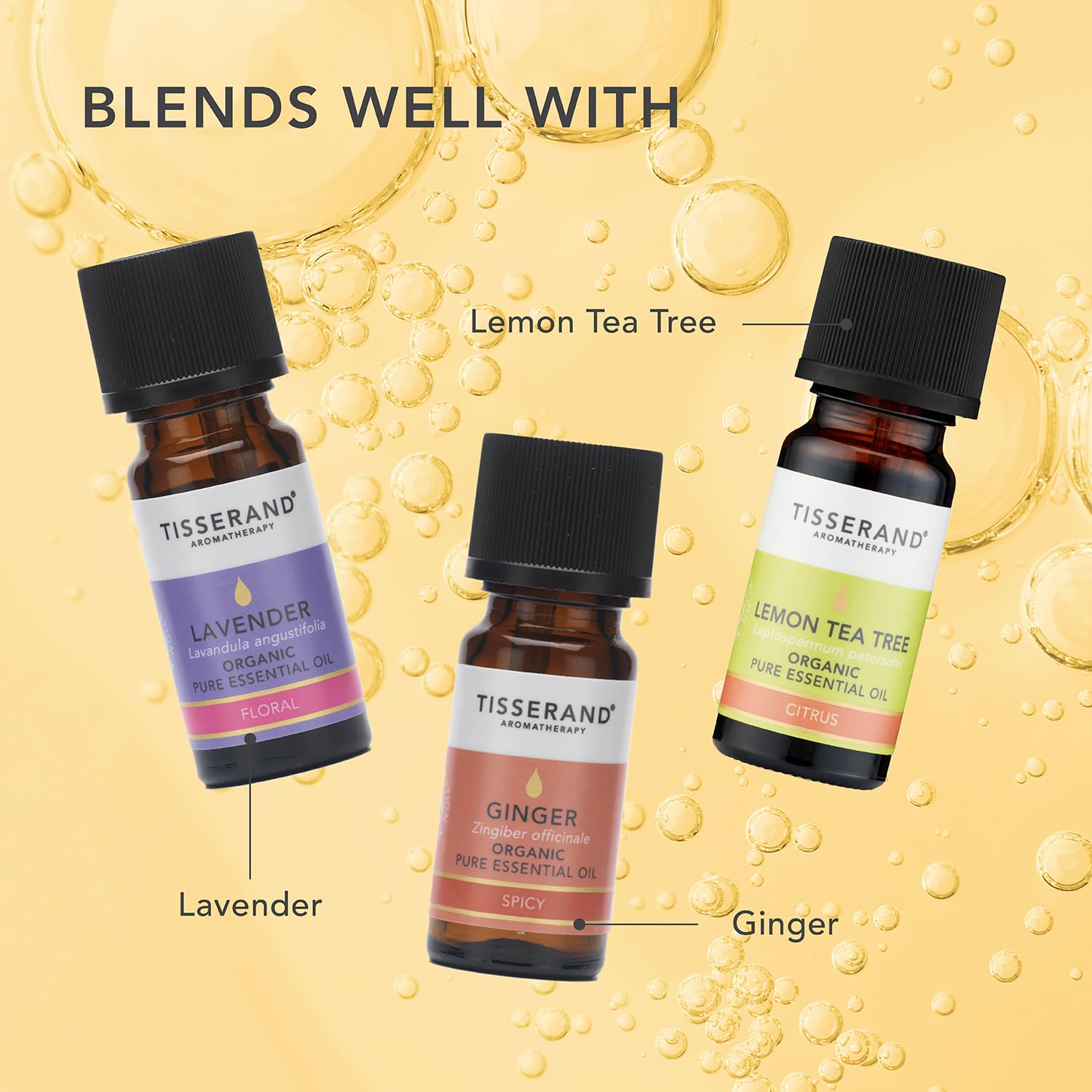 Tisserand Aromatherapy,Lavender - Organic Essential Oil,Massage Oil, Aromatherapy Oil, Skin Oil, Oil for Diffuser,100% Pure Essential Oil - 9ml