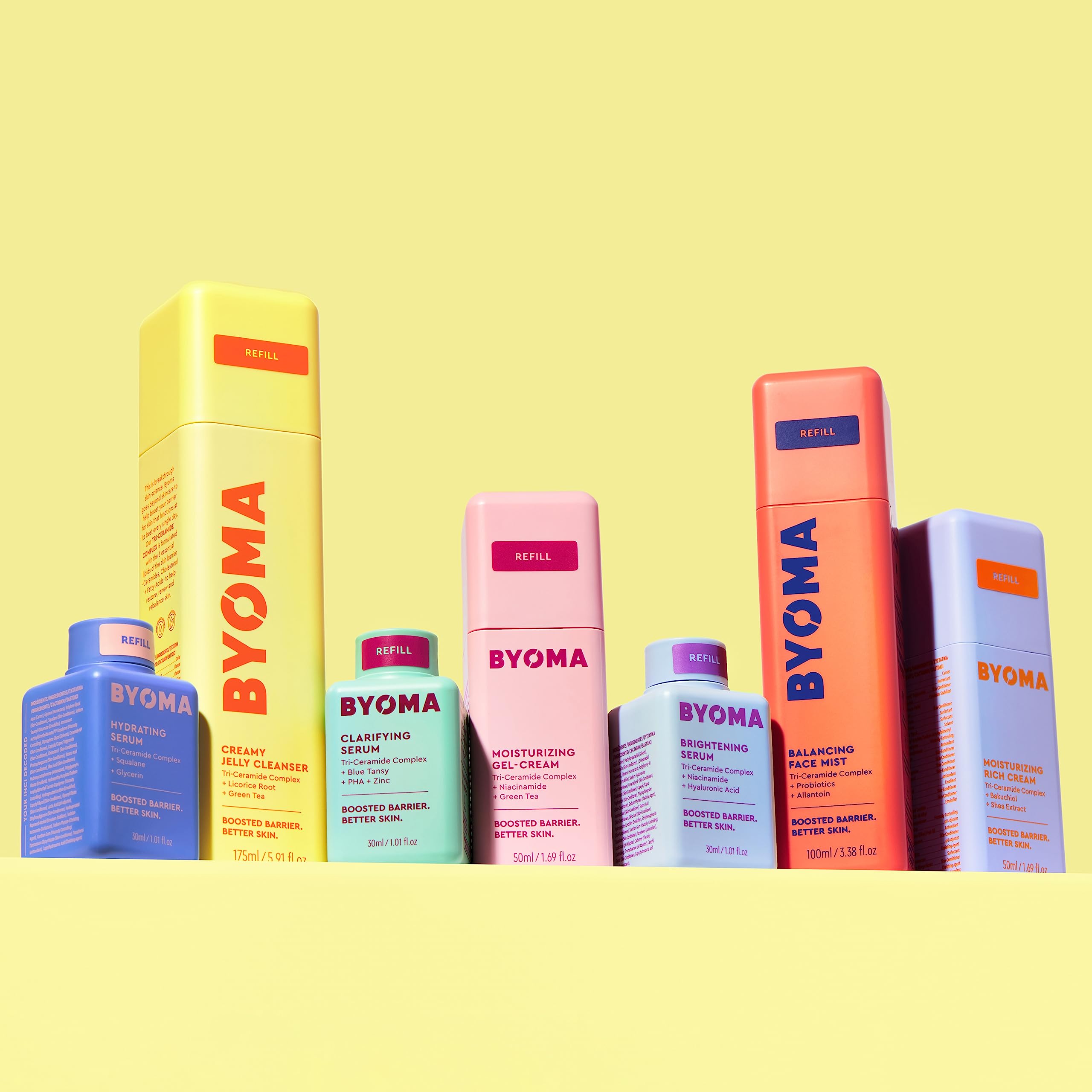 BYOMA Creamy Jelly Cleanser (175ml) Hydrating Facial Cleanser for Skin Barrier Repair -Tri-Ceramide Face Wash for All Skin Types - Gently Removes Makeup and Excess Oil