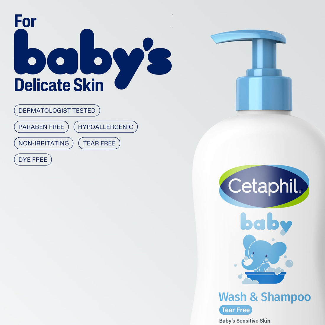 Cetaphil Baby Shampoo and Body Wash with Organic Calendula, Tear Free, Hypoallergenic, Ideal for Everyday Use, Dermatologist Tested, 7.8oz Halalzen