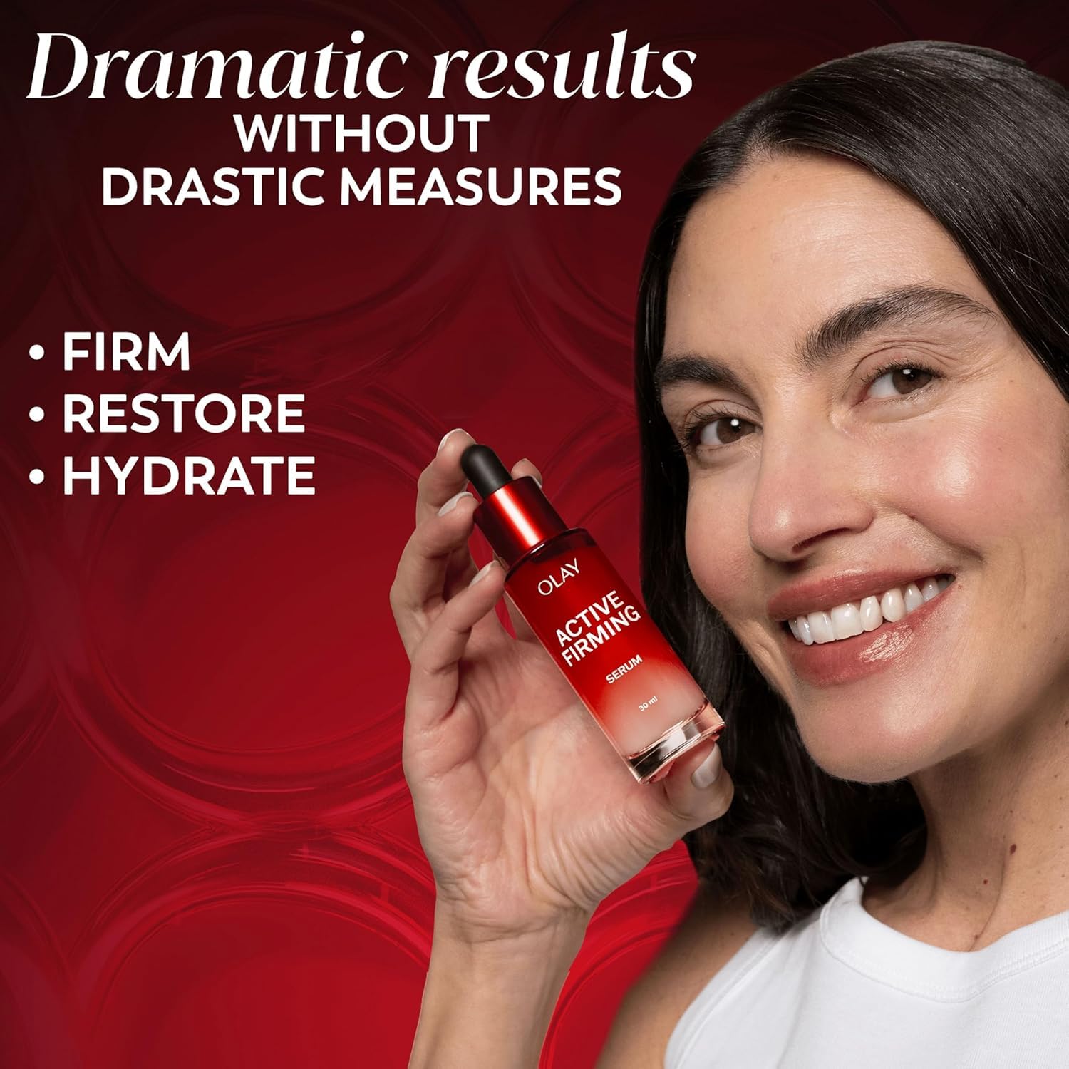 Olay Regenerist Firming Serum, Unique Formula With Vitamin B3 & Niacinamide, Instantly Hydrates For 24H, Ultra Firming 50ml