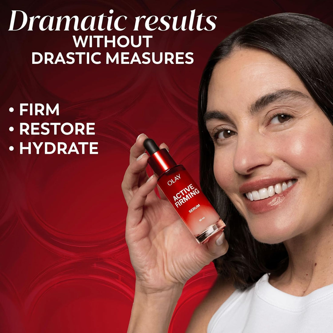 Olay Regenerist Firming Serum, Unique Formula With Vitamin B3 & Niacinamide, Instantly Hydrates For 24H, Ultra Firming 50ml