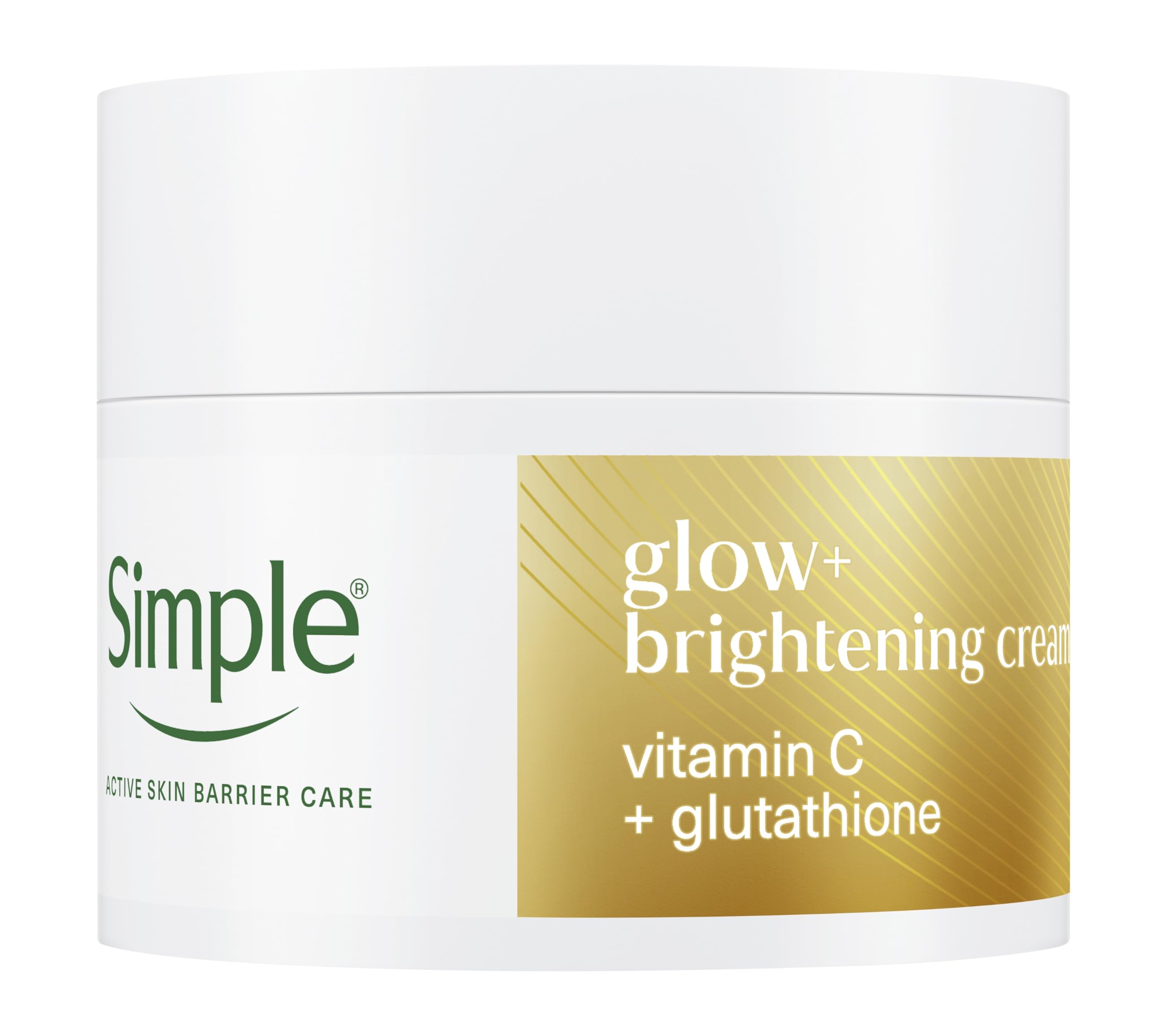 Simple Glow+ Facial Moisturiser, Face Brightening Cream for boosting Radiance with Vitamin C + Glutathione, Sensitive Skin Moisturiser, 50 ml