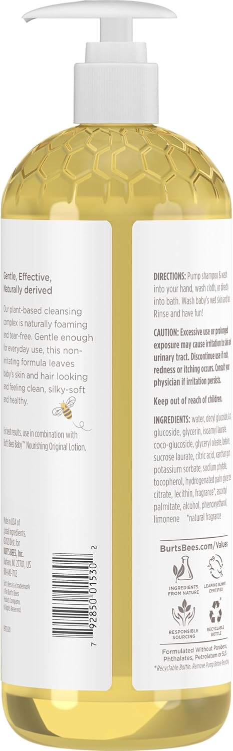 Burts Bees Shampoo & Wash Original, 21 oz
