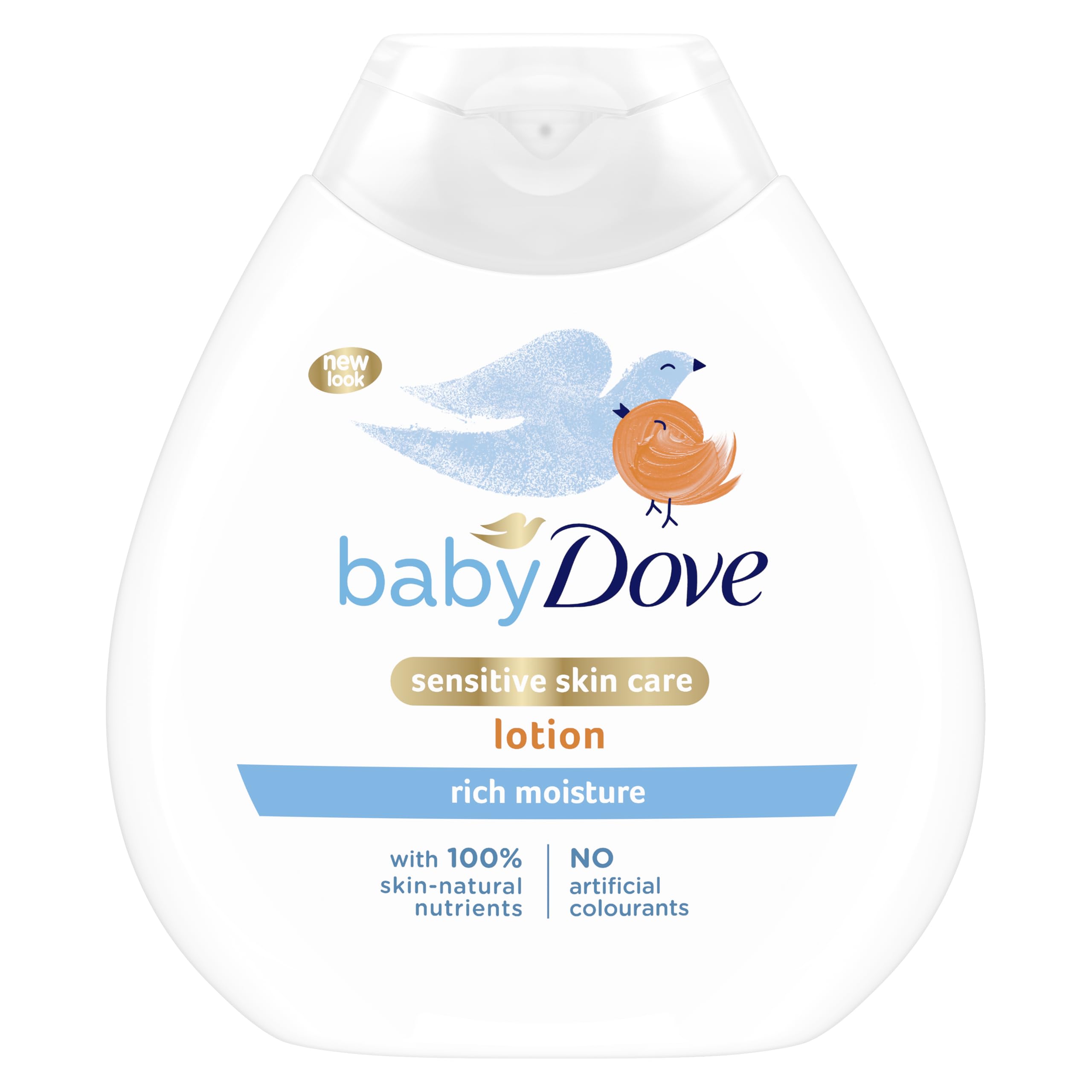 Baby Dove Rich Moisture Baby Lotion - Soothing & Nourishing for Newborns & Infants, Gentle Moisturiser for Dry, Sensitive Skin, Daily Skincare with Delicate Scent, All-Day Hydration - 200ml, Pack of 3 Halalzen