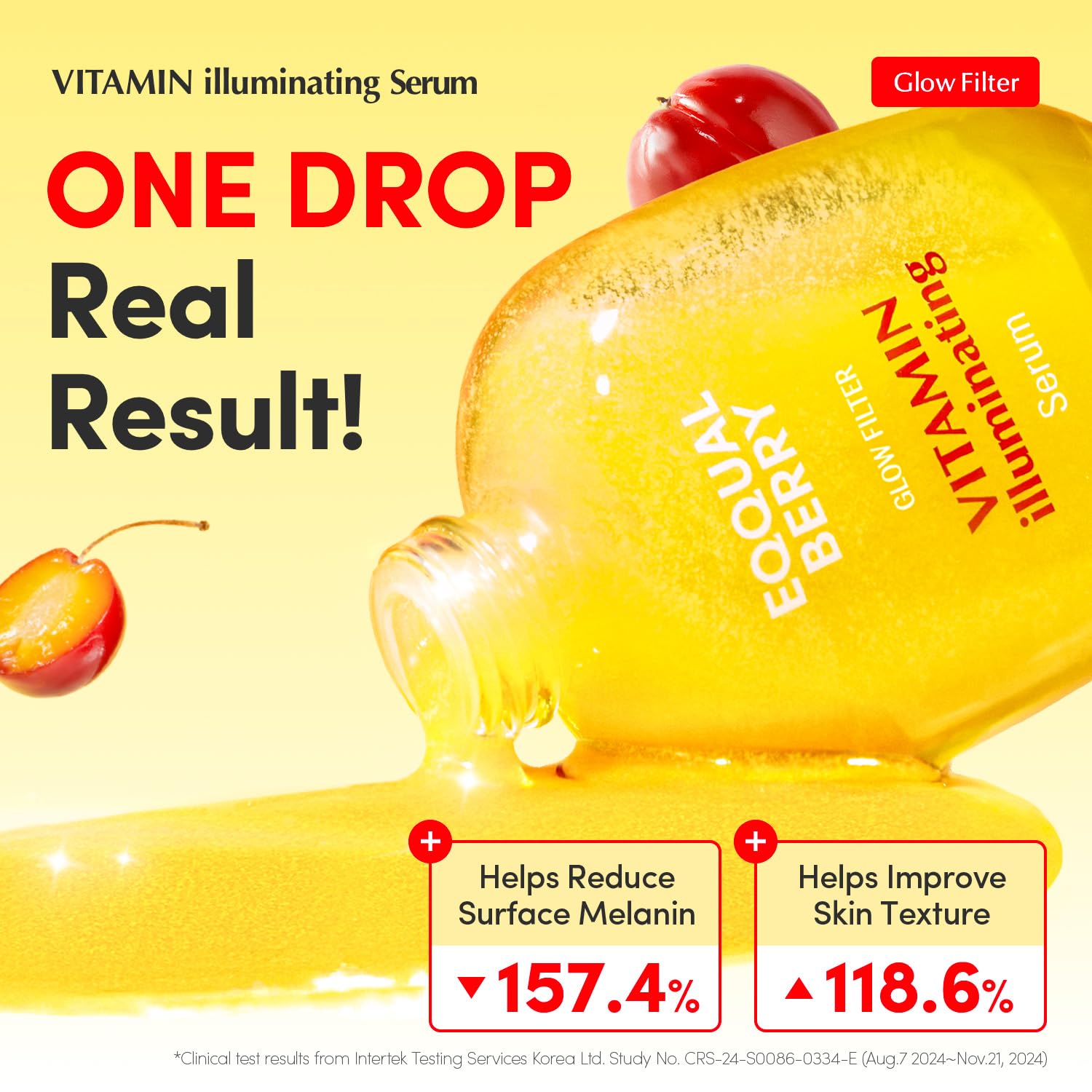 EQQUALBERRY Vitamin Illuminating Serum | Niacinamide 4% + Brightening Vitamin C Face Serum with Hyaluronic Acid & Vitamin E | Dark Spot, Uneven Tone Care | Korean Skincare, 1.01 fl.oz Halalzen