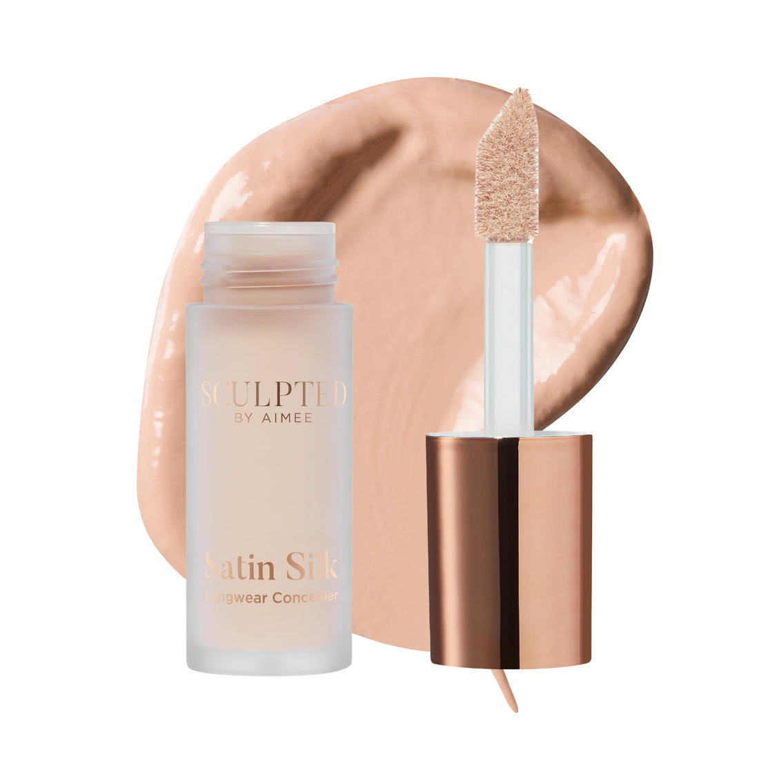 Satin Silk Longwear Concealer - Lightweight, Hydrating & Long-Lasting Concealer from Sculpted by Aimee for Dark Circles, Blemishes and Pigmentation (Ivory 2.0) Halalzen