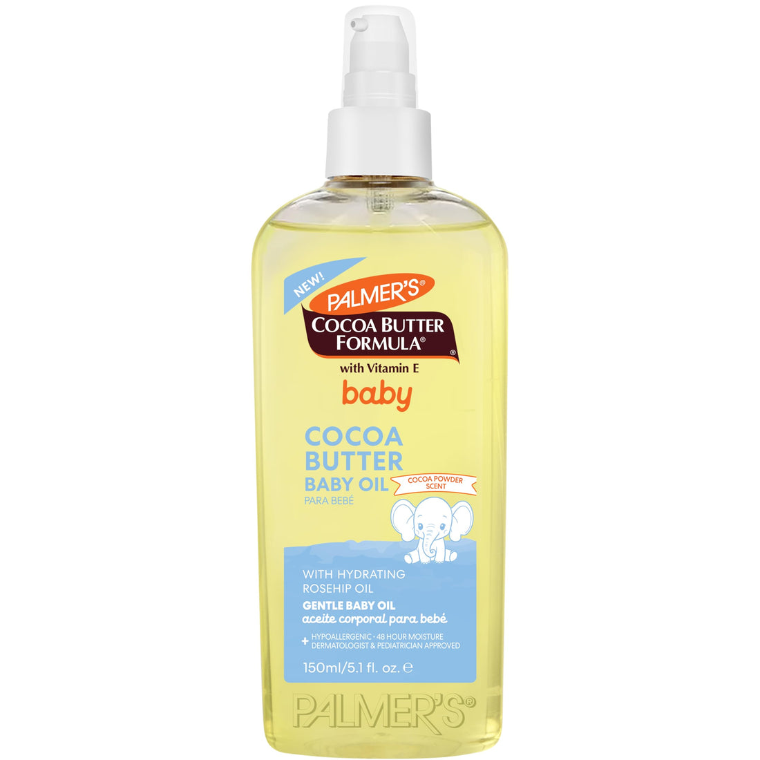 Palmer's Cocoa Butter Formula Gentle Baby Oil, 5.1 fl oz, Nourishing for Delicate Skin, Vitamin E Baby Essentials Halalzen