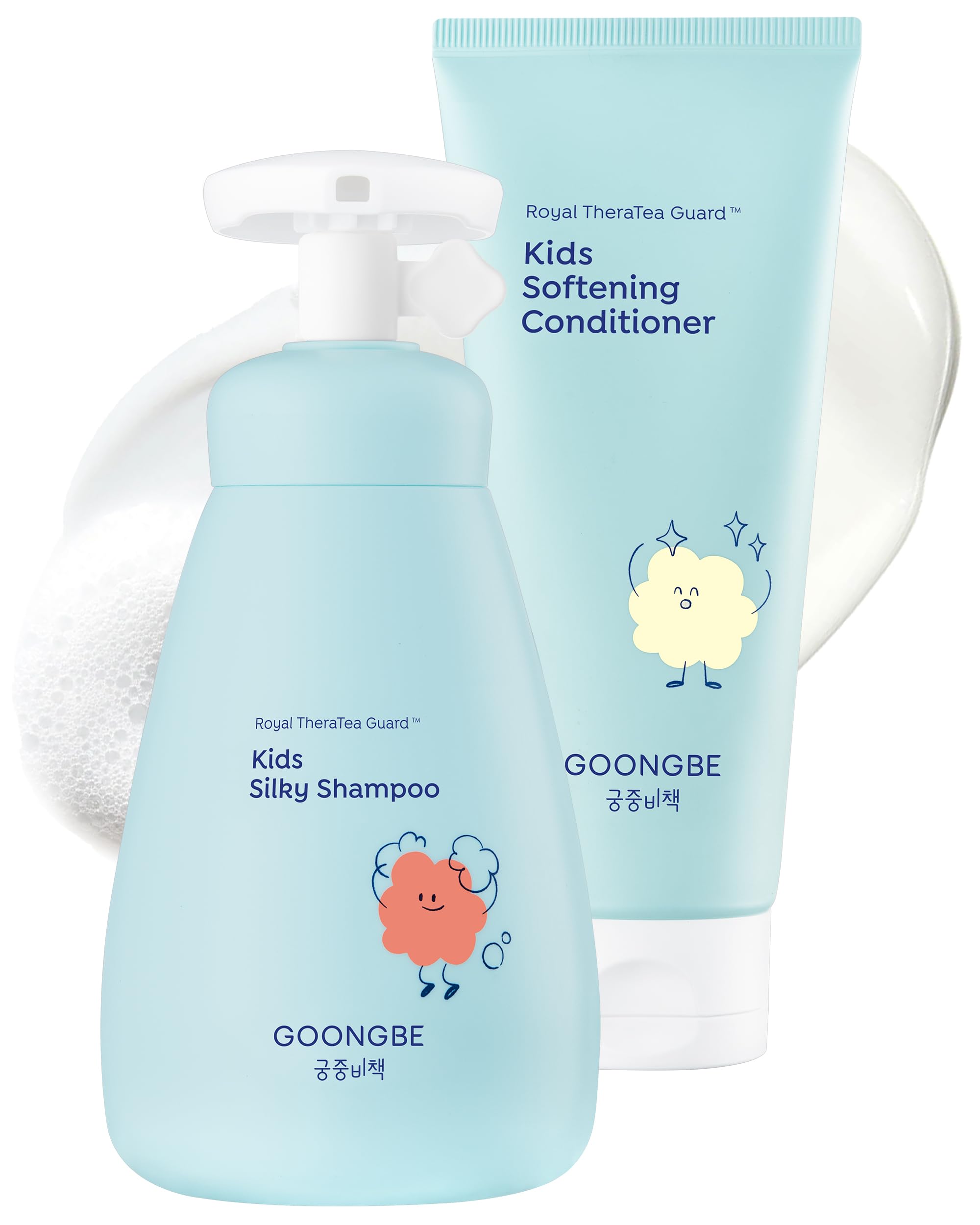 GOONGBE Kids Detangling Conditioner – Silicone-Free Softening for Frizzy Tangle-Prone Hair – Lightweight Non-Greasy with Triple Oil Complex (Macadamia, Sunflower, Oat), Allergen-Free 6.76 fl oz Halalzen
