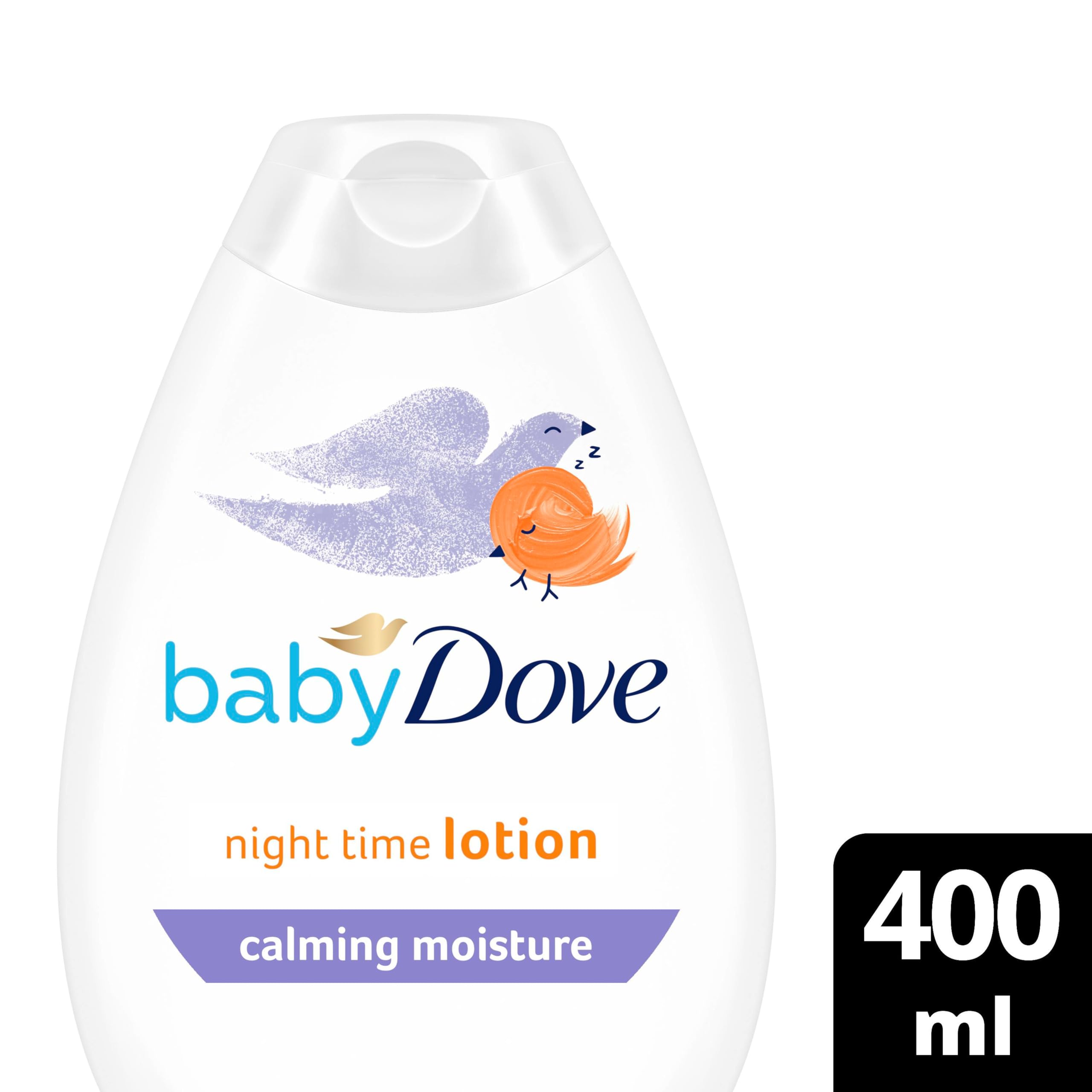 Baby Dove Calming Night Time Lotion – Gentle Chamomile Baby Moisturiser for Sensitive Skin, Relaxes & Soothe Before Bed, 3 x 400ml Halalzen