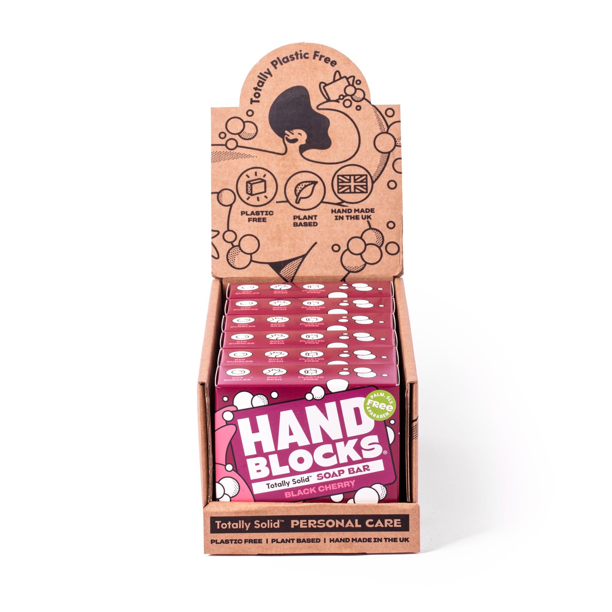 Hand Blocks: Cedarwrood & Eucalyptus (6 Pack) - Cold Processed Natural Soap Bars - Plastic, Palm, SLS, SLES & Paraben Free Halalzen