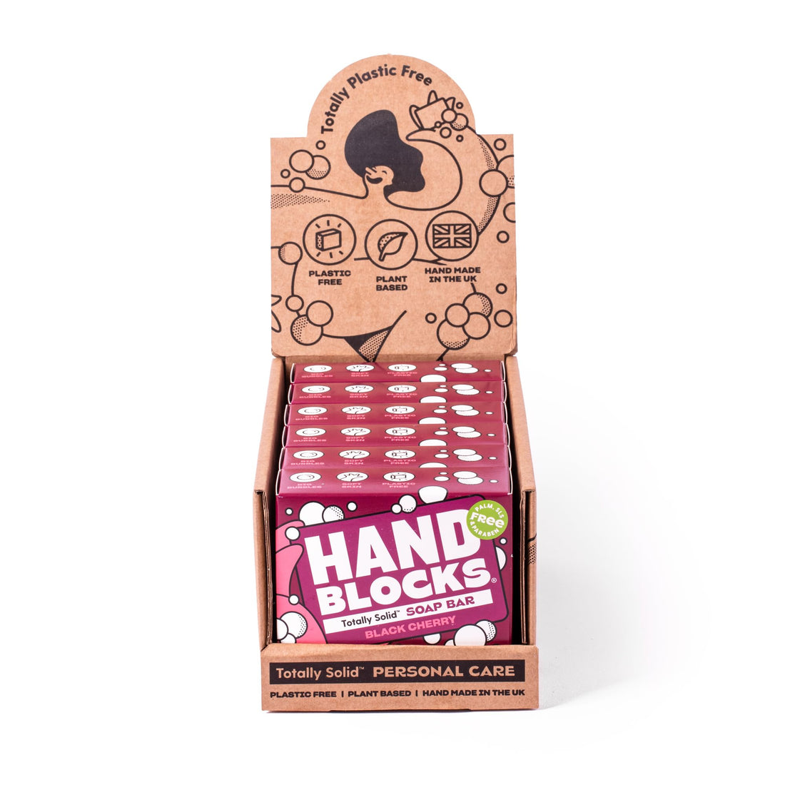 Hand Blocks: Cedarwrood & Eucalyptus (6 Pack) - Cold Processed Natural Soap Bars - Plastic, Palm, SLS, SLES & Paraben Free Halalzen
