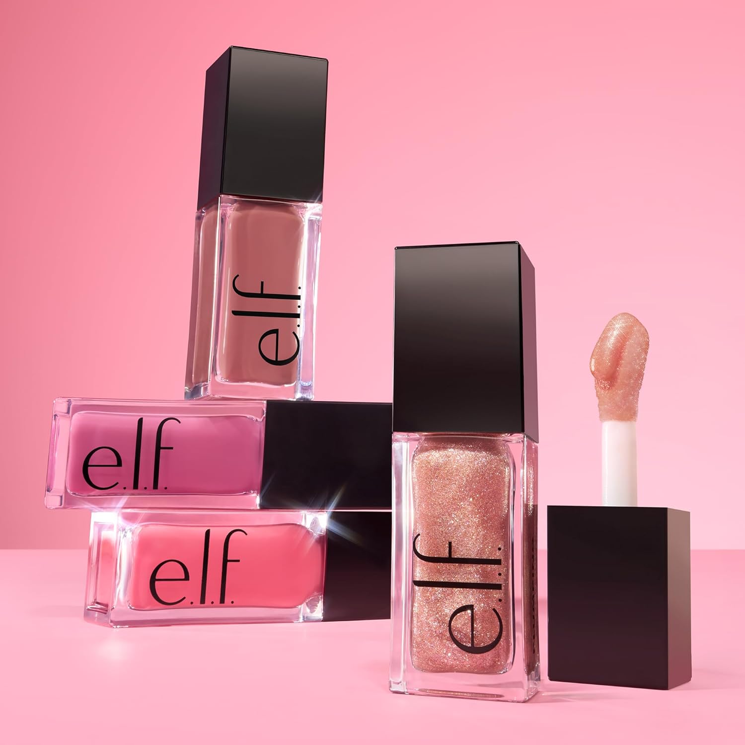 Glow Reviver Plumping Lip Oil Kit, Nourishing Tinted Lip Oils For A High-shine Finish, Infused With Jojoba Oil, Vegan & Cruelty-free, 4 Shades