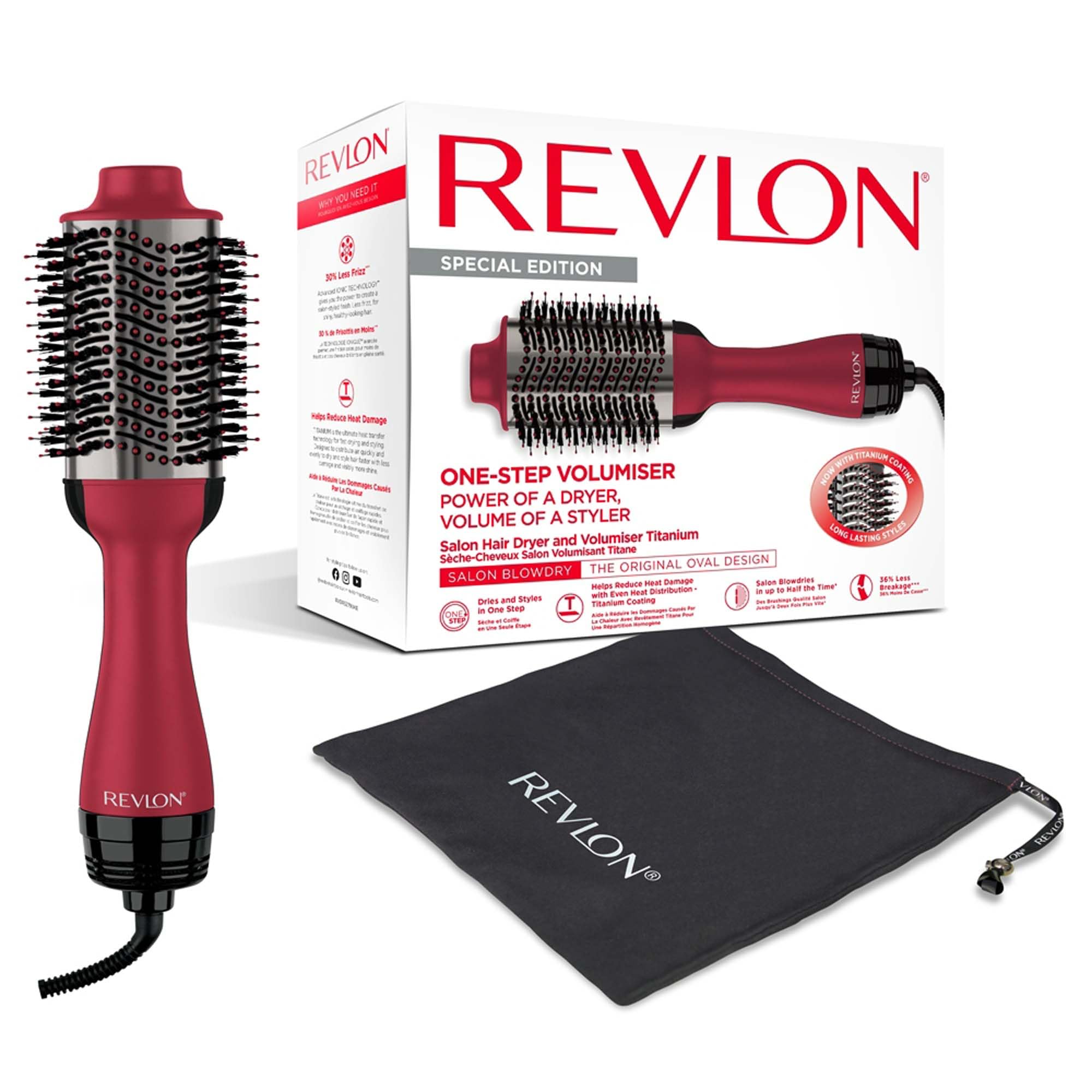 Revlon Hair Tools RVHA6017UK Tangle Free Hot Air Styler, Black Halalzen