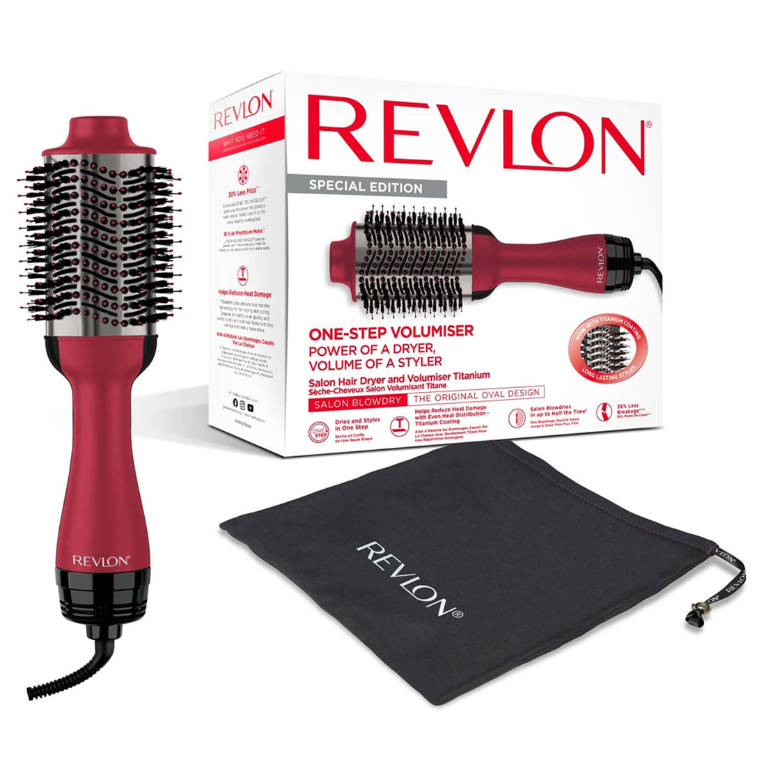 Revlon Hair Tools RVHA6017UK Tangle Free Hot Air Styler, Black Halalzen
