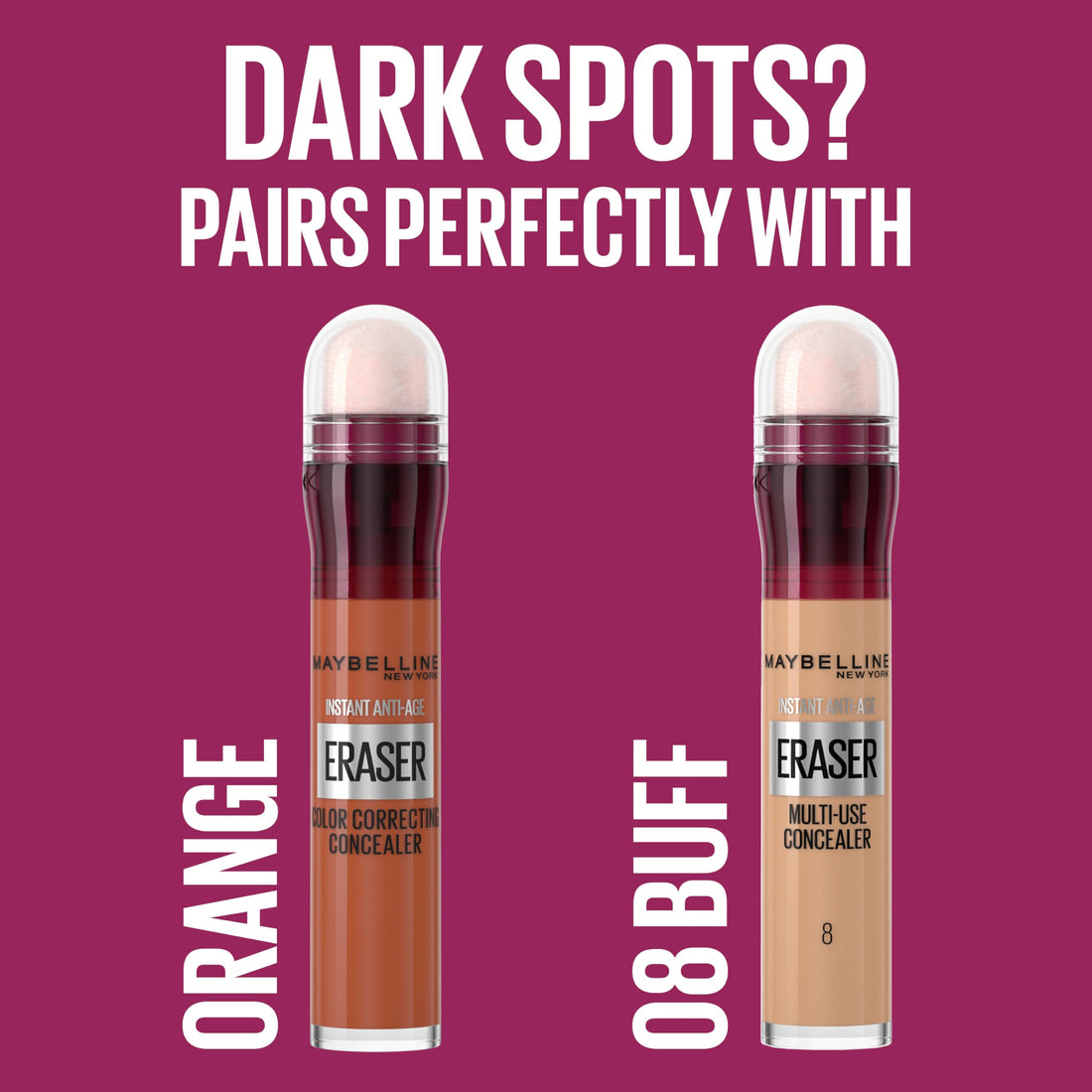 Maybelline Instant Anti-Age Eraser Eye Concealer for Face, Dark Circles, Blemish & Fine Lines Concealer, Full Coverage, Dermatologist Tested, Suitable for Sensitive Skin, Shade: 00 Ivory Halalzen