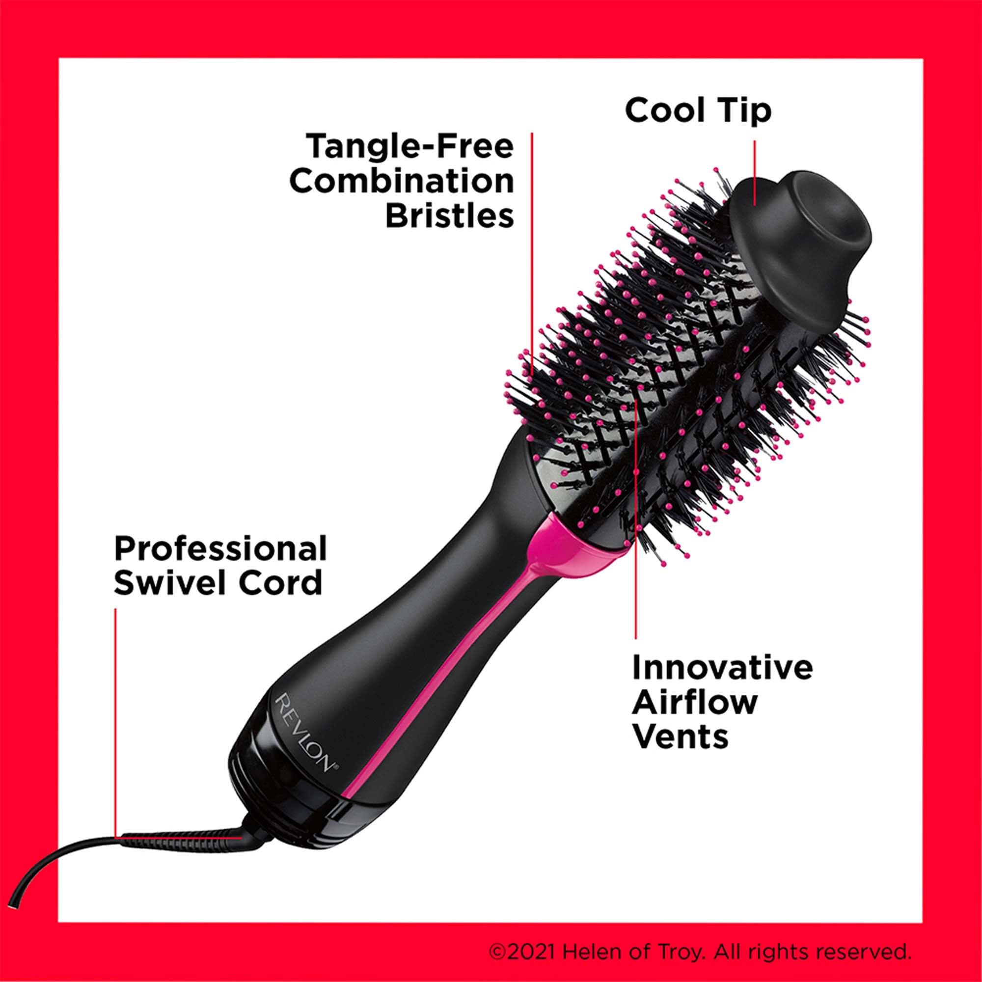 Revlon Hair Tools RVHA6017UK Tangle Free Hot Air Styler, Black Halalzen