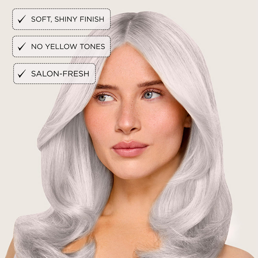 Jerome Russell Bblonde SILVER Hair Toner | Non-Permanent Violet Toner | Neutralises Yellow & Brassy Tones | Salon-Quality Cool Blonde Results | Vegan | 75ml