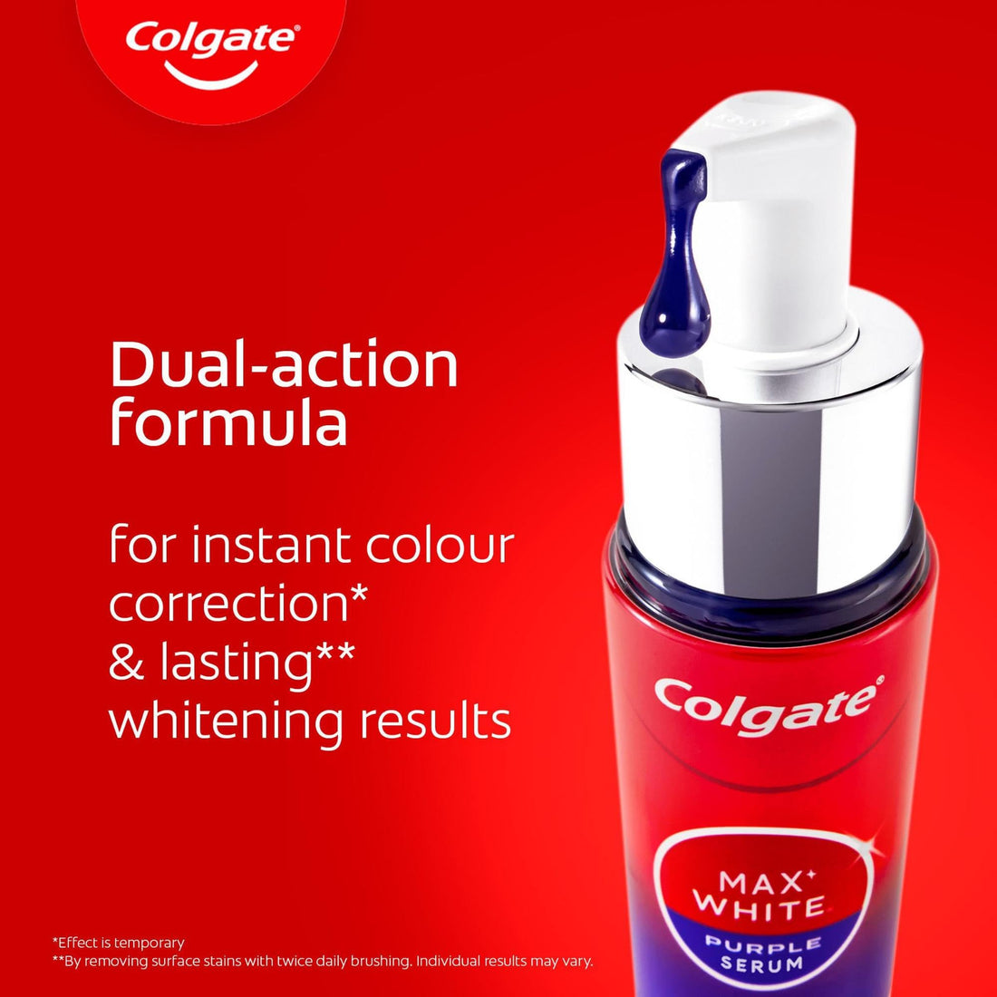 Colgate Max White Purple Teeth Whitening Serum 40ml