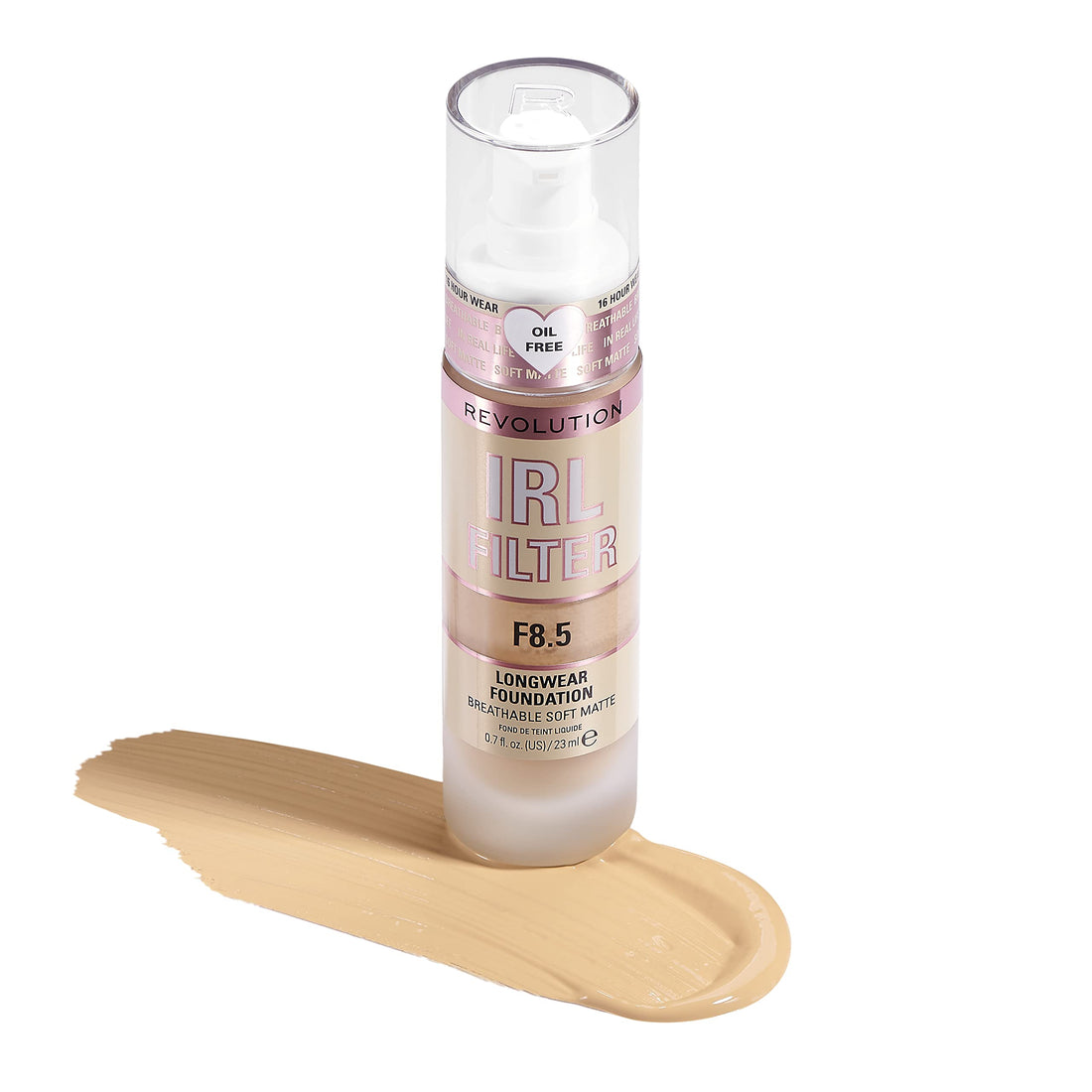 Makeup Revolution IRL Filter, Longwear Foundation, Medium to Full Coverage, Matte Finish, 16 Hour Wear, F5, Fair To Light Skin Tones, 23ml Halalzen