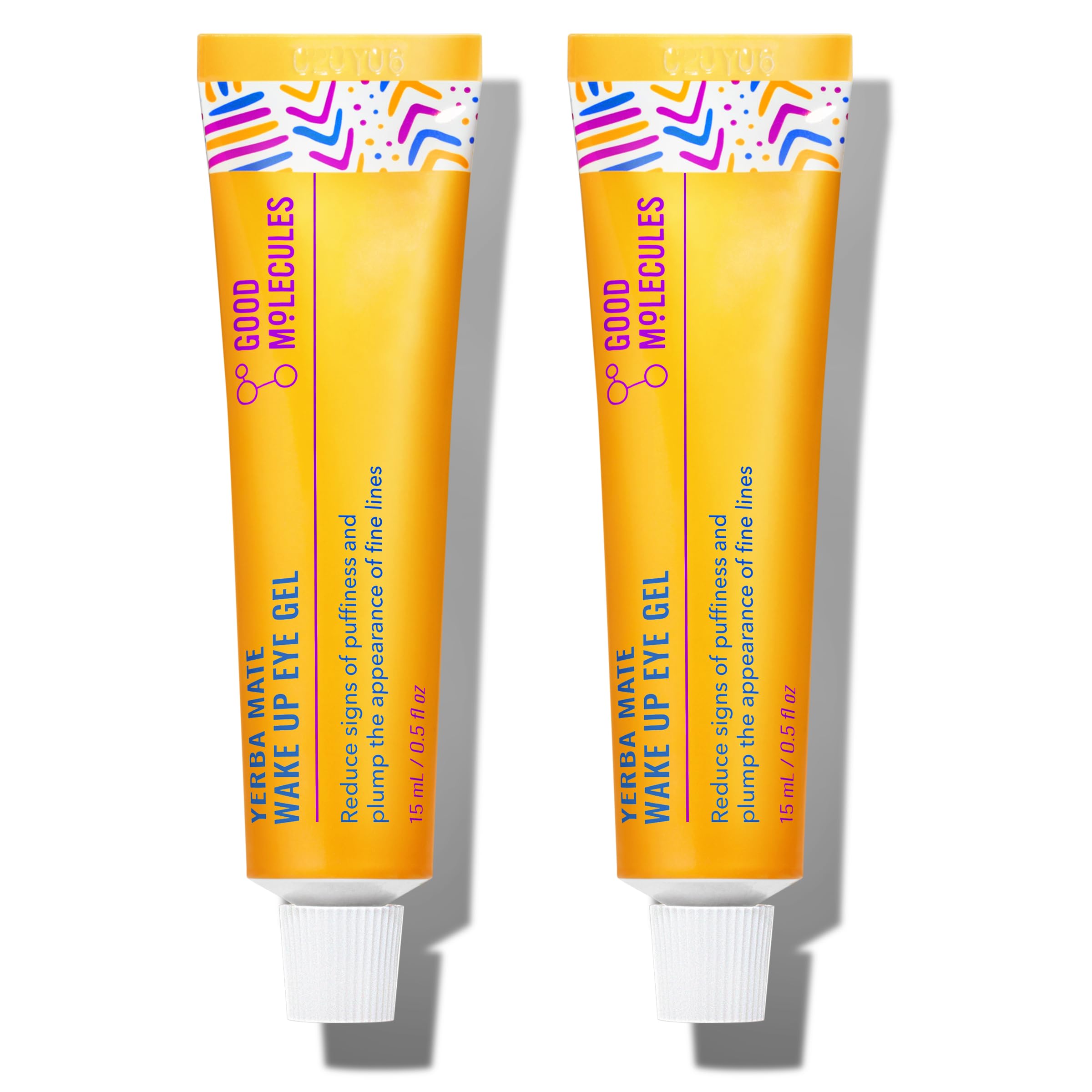 Good Molecules Yerba Mate Wake Up Eye Gel - Hydrating Under Eye Gel Cream with Hyaluronic Acid and Caffeine - Target Dark Circles and Puffiness - Skin Care for Face Halalzen