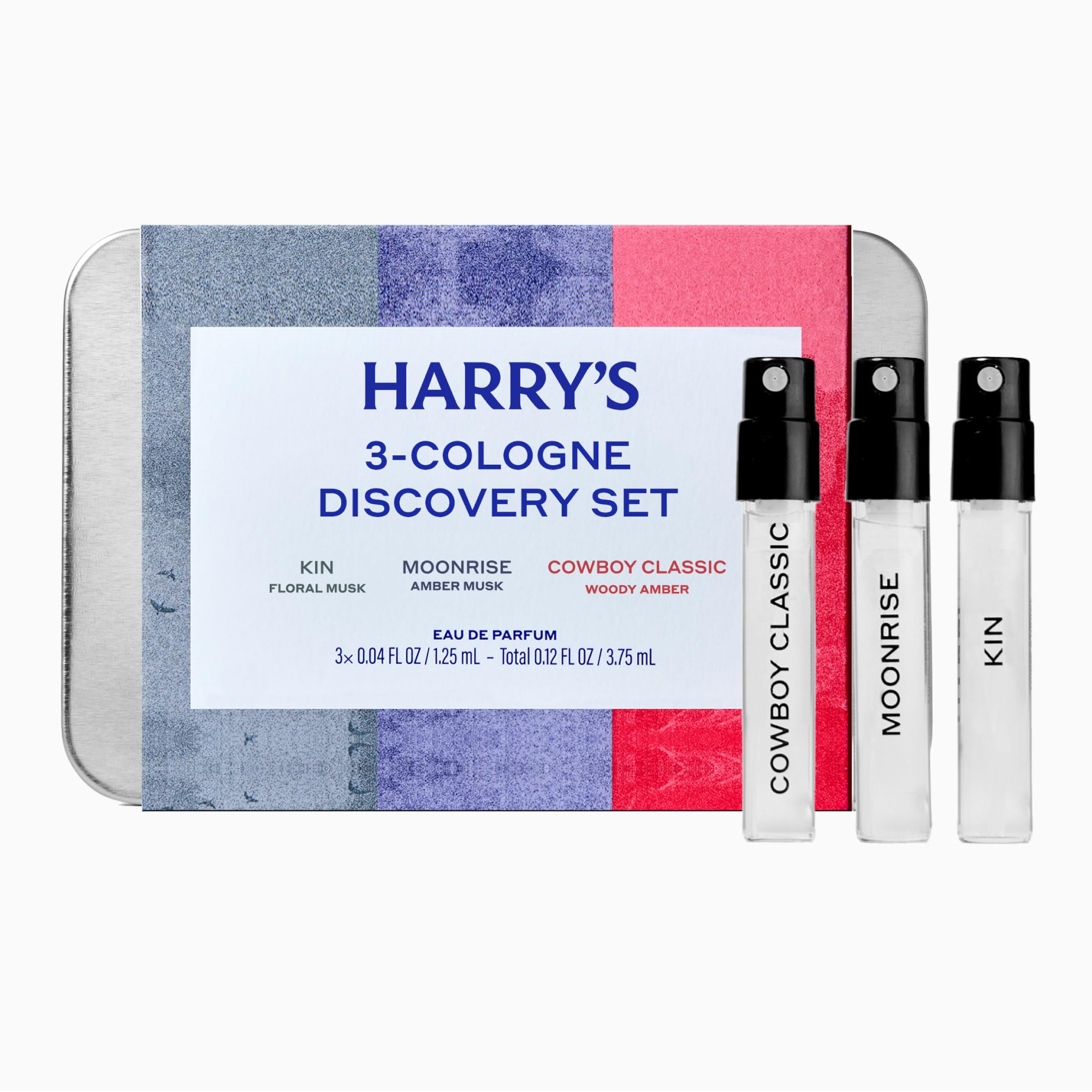 Eau de Parfum pour Homme Cowboy Classic de Harry's - Parfum Boisé Ambré - 50 ml - Notes de Bergamote, Cèdre et Musc - Longue Tenue