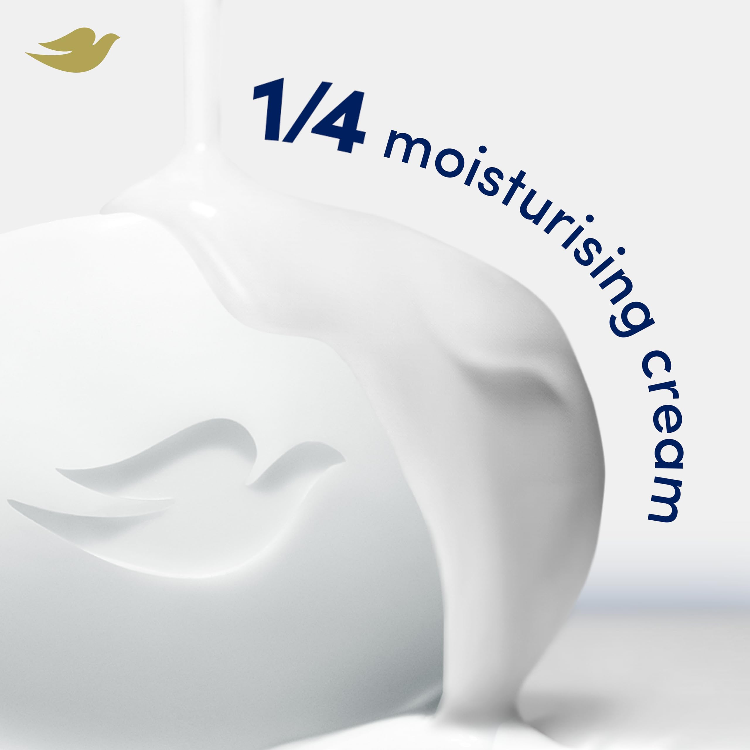 Dove Original Beauty Bar Soap with ¼ Moisturising Cream for Softer, Smoother, Healthier-Looking Skin 4x 90 g Halalzen