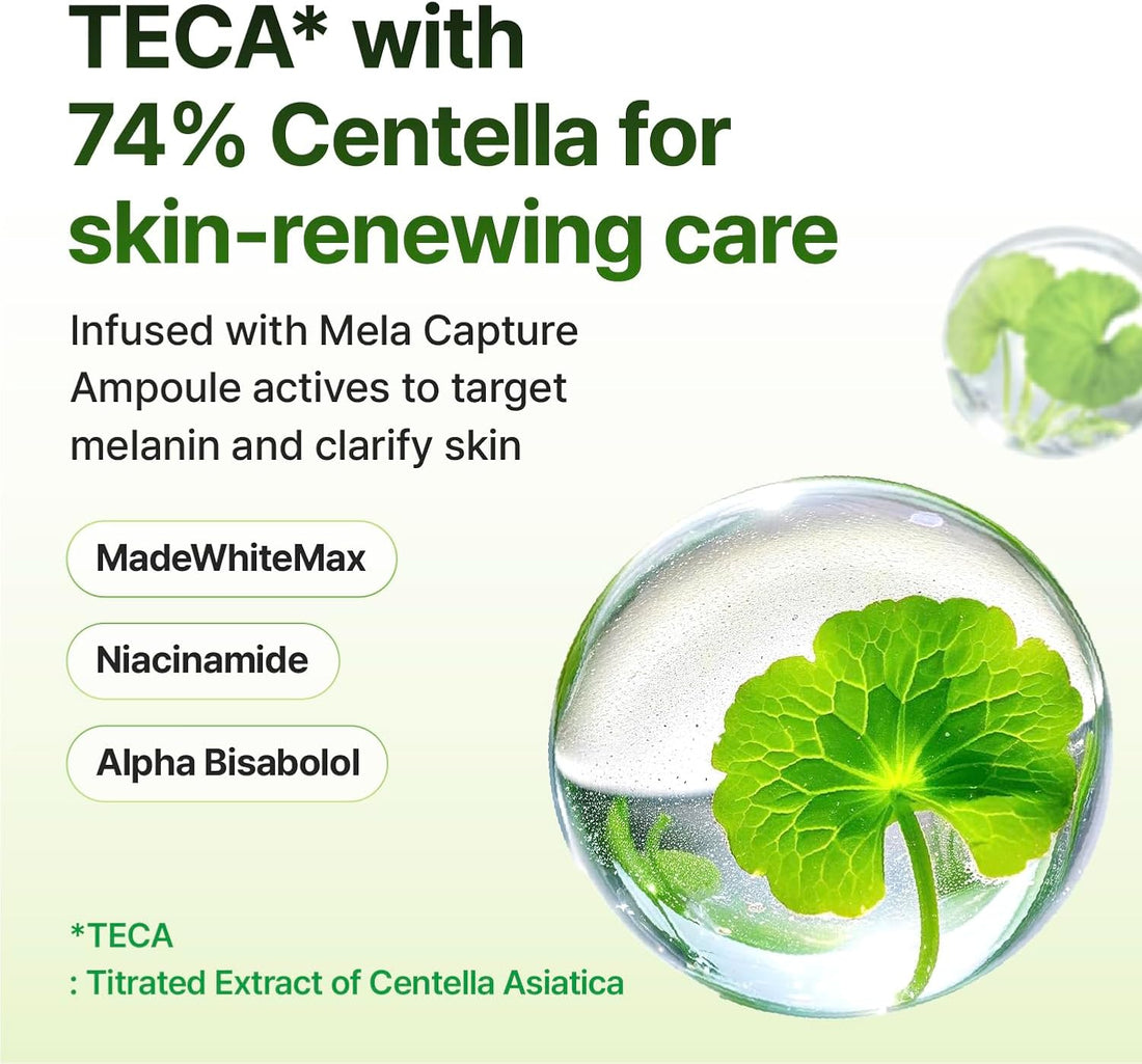 CENTELLIAN 24 Madeca Mela Capture Ampoule Pad (Evening, 5.58fl oz / 60 pcs) - Highly Concentrated Ampoule Pads for Tone Correcting, Vegan, Korean Skin Care. Niacinamide, TECA, Madecassic Acid.
