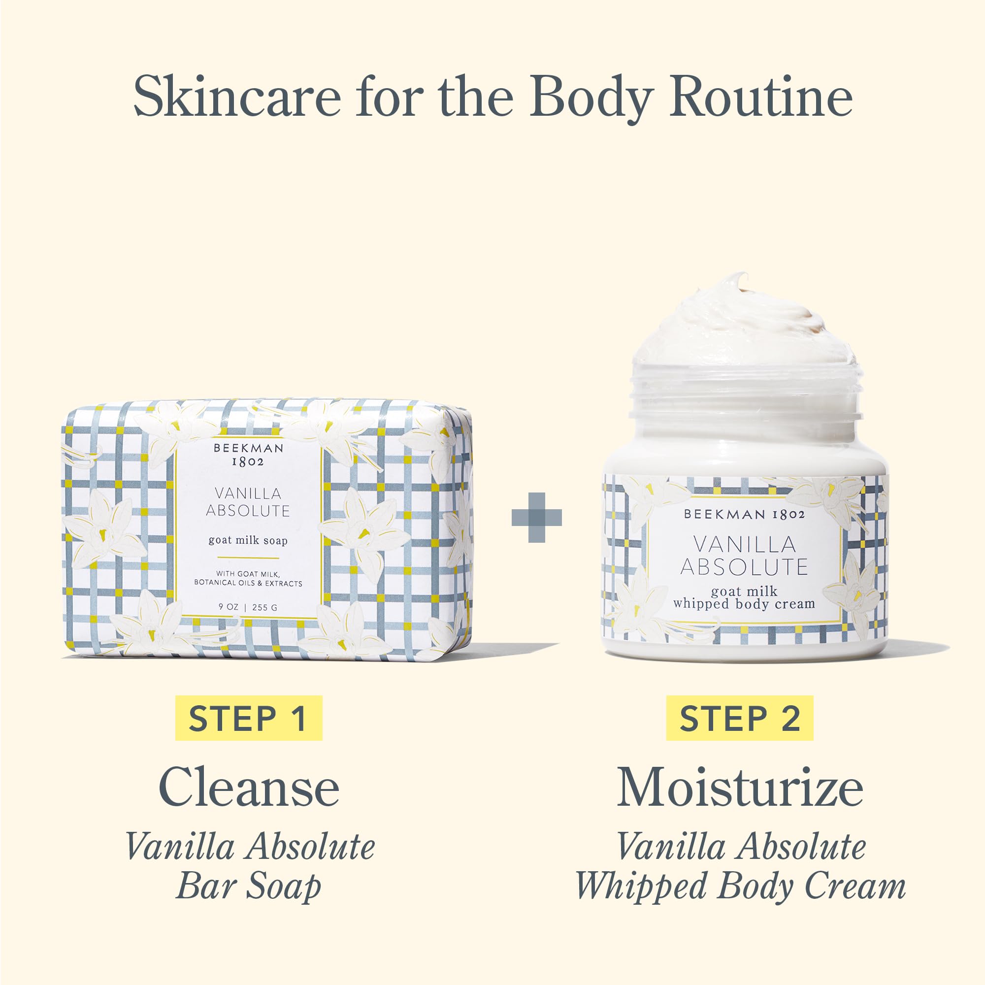 Beekman 1802 Whipped Body Cream – Rich Body Butter & Moisturizing Body Cream, Goat Milk Lotion, Shea Butter & Vitamin E, Hydrating Body Moisturizer for Dry Skin - Pure 8 oz Halalzen