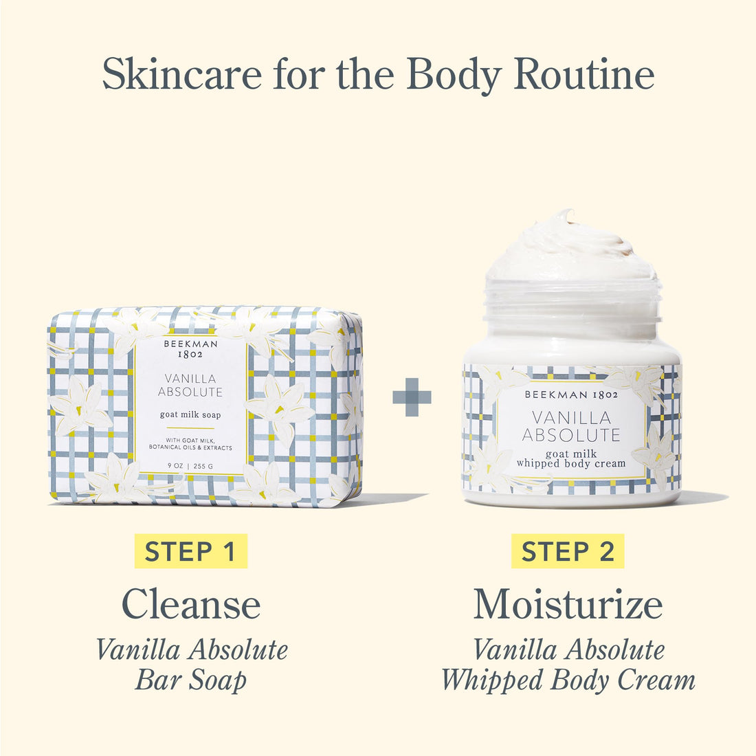 Beekman 1802 Whipped Body Cream – Rich Body Butter & Moisturizing Body Cream, Goat Milk Lotion, Shea Butter & Vitamin E, Hydrating Body Moisturizer for Dry Skin - Pure 8 oz Halalzen