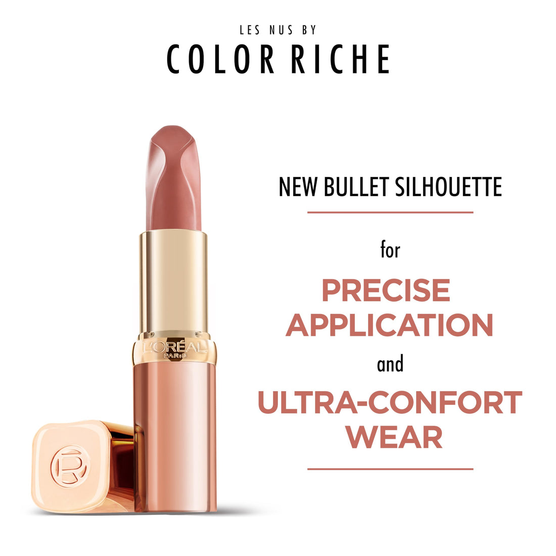 L'Oréal Paris Color Riche Satin Smooth Lipstick, Moisturising Pure Pigment Lip Colour, With Omega 3 & Vitamin E, 235 Nude Gold Halalzen