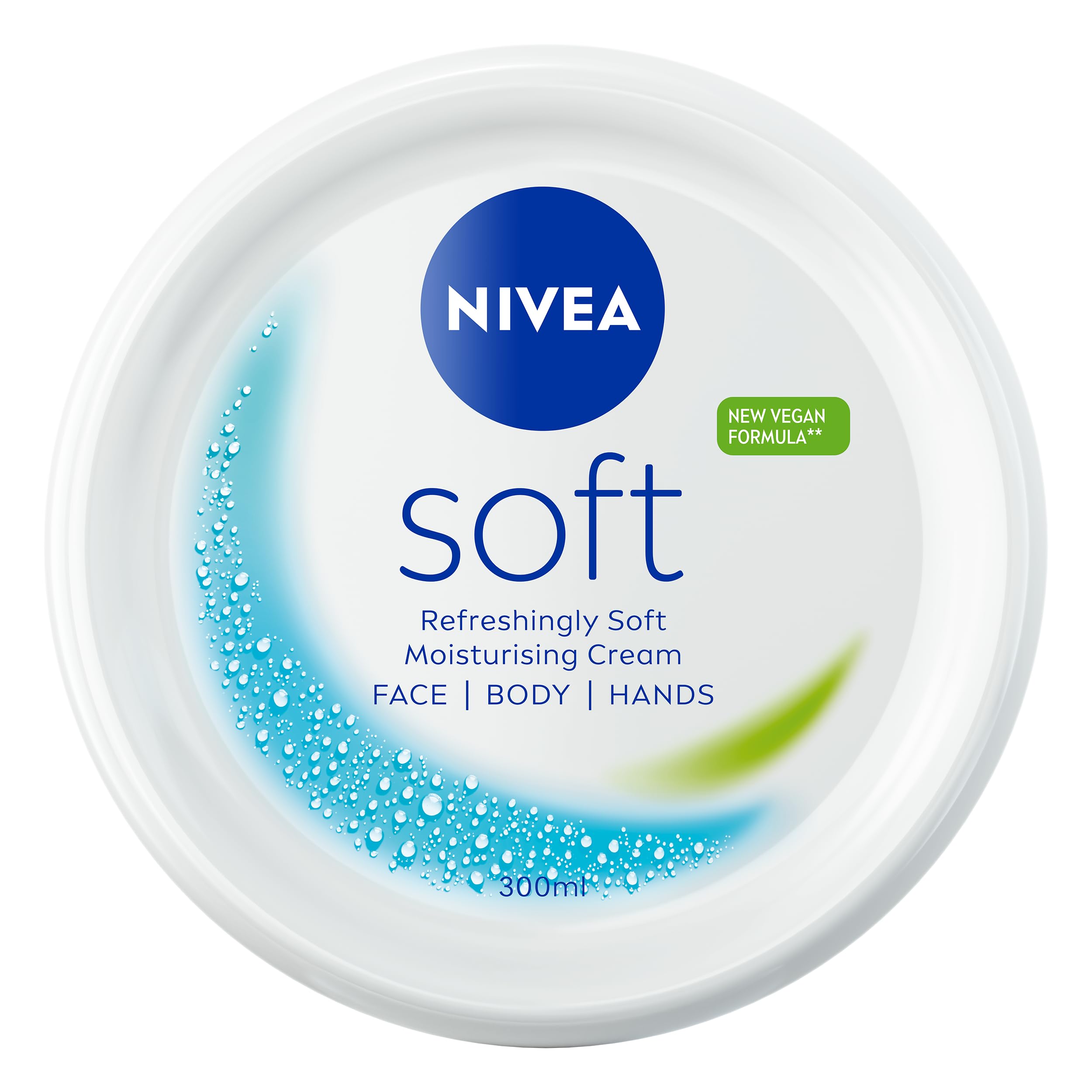 NIVEA Soft Moisturising Cream (75ml), 48H Moisturising Cream for Face, Body and Hands with Vitamin E and Jojoba Oil, Hand Lotion Moisturises Deeply, Vegan Formula Day Moisturiser
