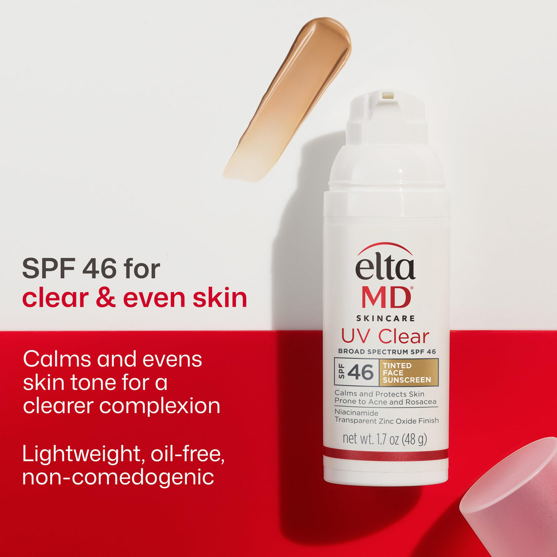 EltaMD UV Clear Face Sunscreen, Oil Free Sunscreen for Sensitive Skin with Zinc Oxide, Dermatologist Recommended Halalzen