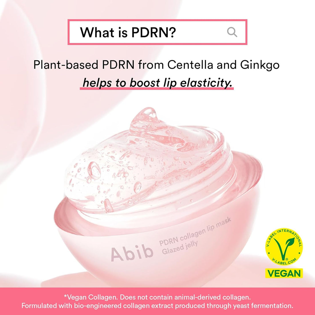 Abib PDRN Collagen Lip Mask Glazed Jelly 0.38 fl oz | Korean Lip Butter Balm Overnight Sleeping Mask Hydrating Care Moisturizer Treatment for Flakey, Dry Lips Halalzen