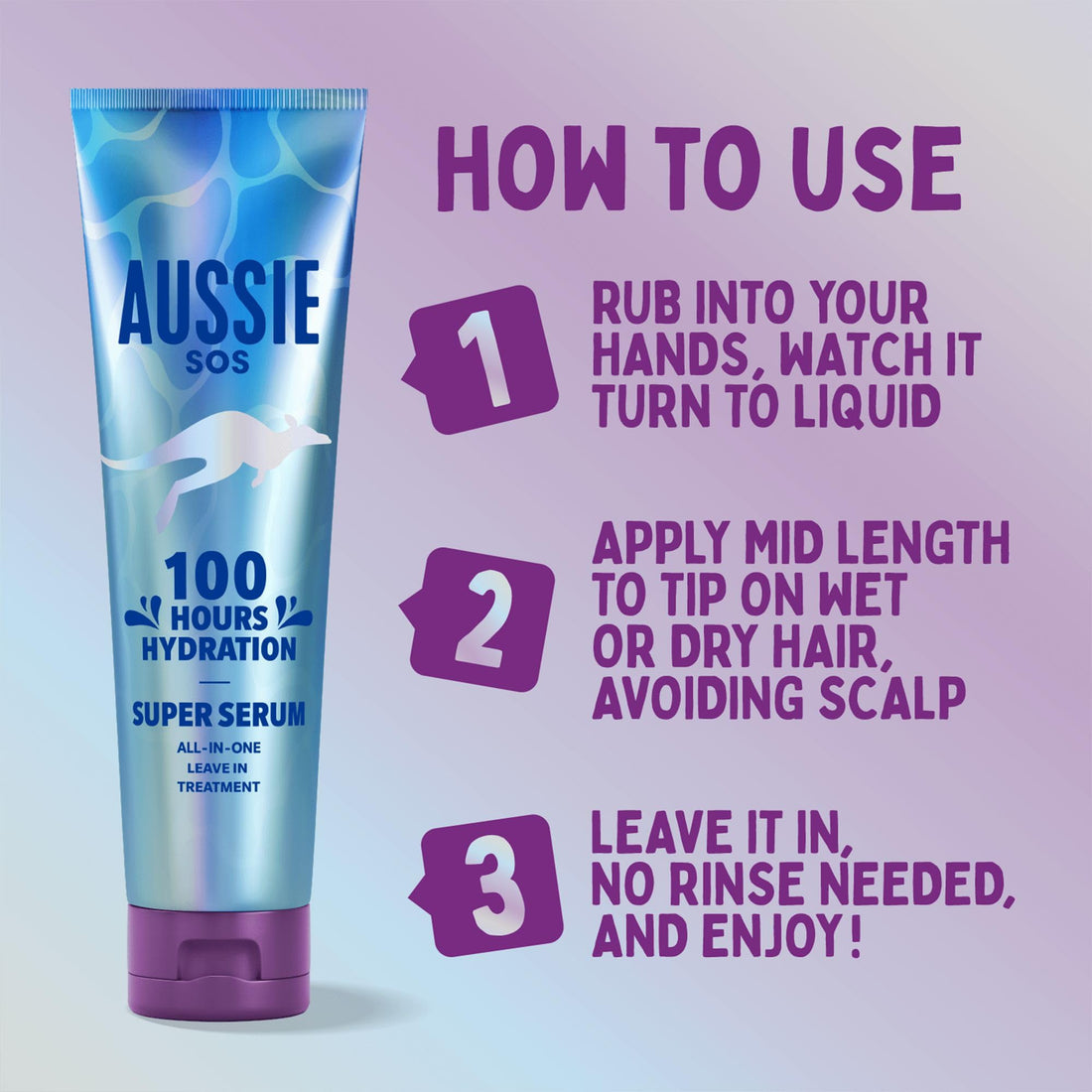 Aussie Oh My Gloss Moisture-Mazing Leave-In Treatment Lightweight Serum 160ml, Moisture & Shine Booster for Dull Hair. With Jojoba, Safflower & Australian Macadamia Nut Oils. Vegan & Cruelty-Free