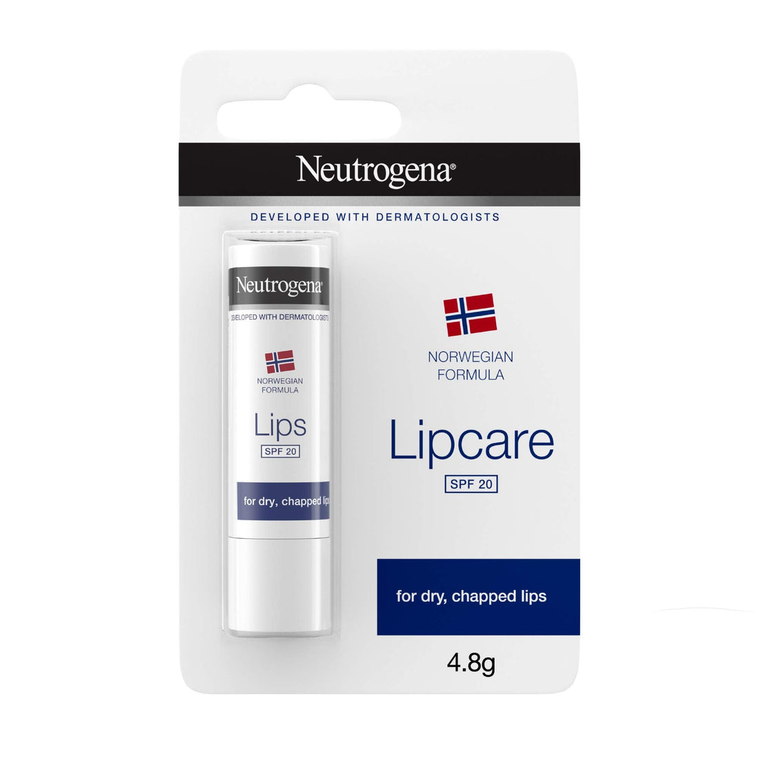 Neutrogena Norwegian Formula SPF 20 Lip Balm (4.8g), Lipcare to Provide Immediate and Lasting Relief for Dry, Chapped Lips with Sun and All Weather Protection Halalzen