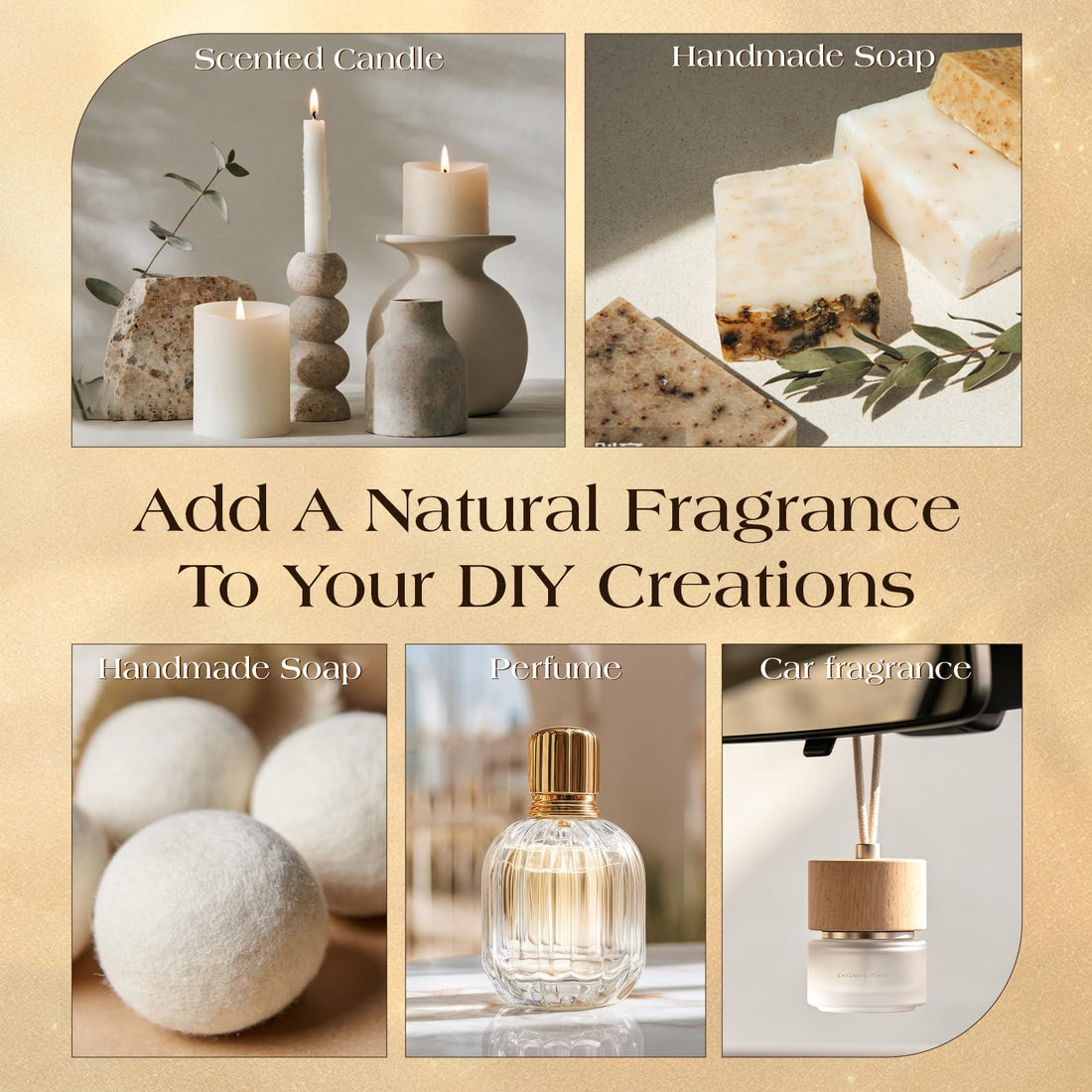 Clean Essential Oils Set 6 x 10ml, Laundry Fragrance Oils for Diffusers, Soap Making - Eucalyptus & Cotton, Bergamot Black Tea, Cardamom & Cedar, Baby Powder, Clean Breeze, Fresh Linen