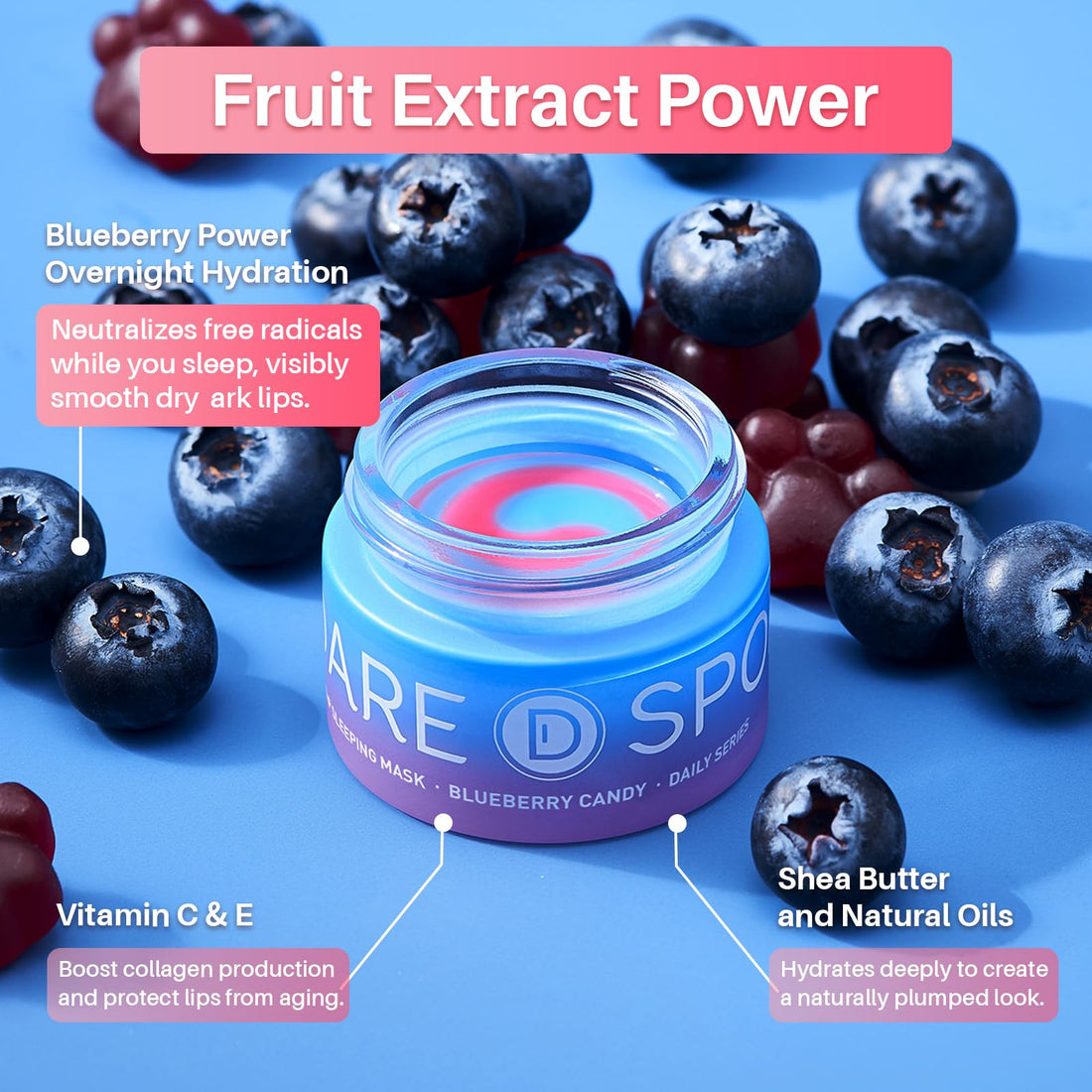 SPODARE Lemon Lip Mask, Hydrating Overnight Lip Sleeping Mask, Lip Moisturizer for Dry Cracked Lips Care, Dual-Color Lips Balm for Nourishing and Softening Lips, Minimizes Fine Lines - 12g Halalzen