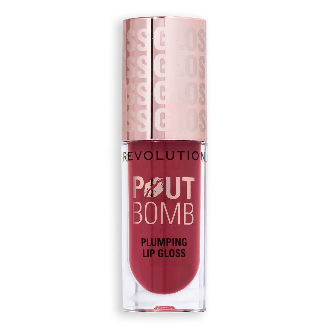 Revolution Beauty, Pout Bomb Plumping Lip Gloss, High-Shine for Glossy, Fuller & Plump Lips with Hyaluronic Acid & Peptides, Vegan & Cruelty-Free, Sheer Milky Nude Halalzen