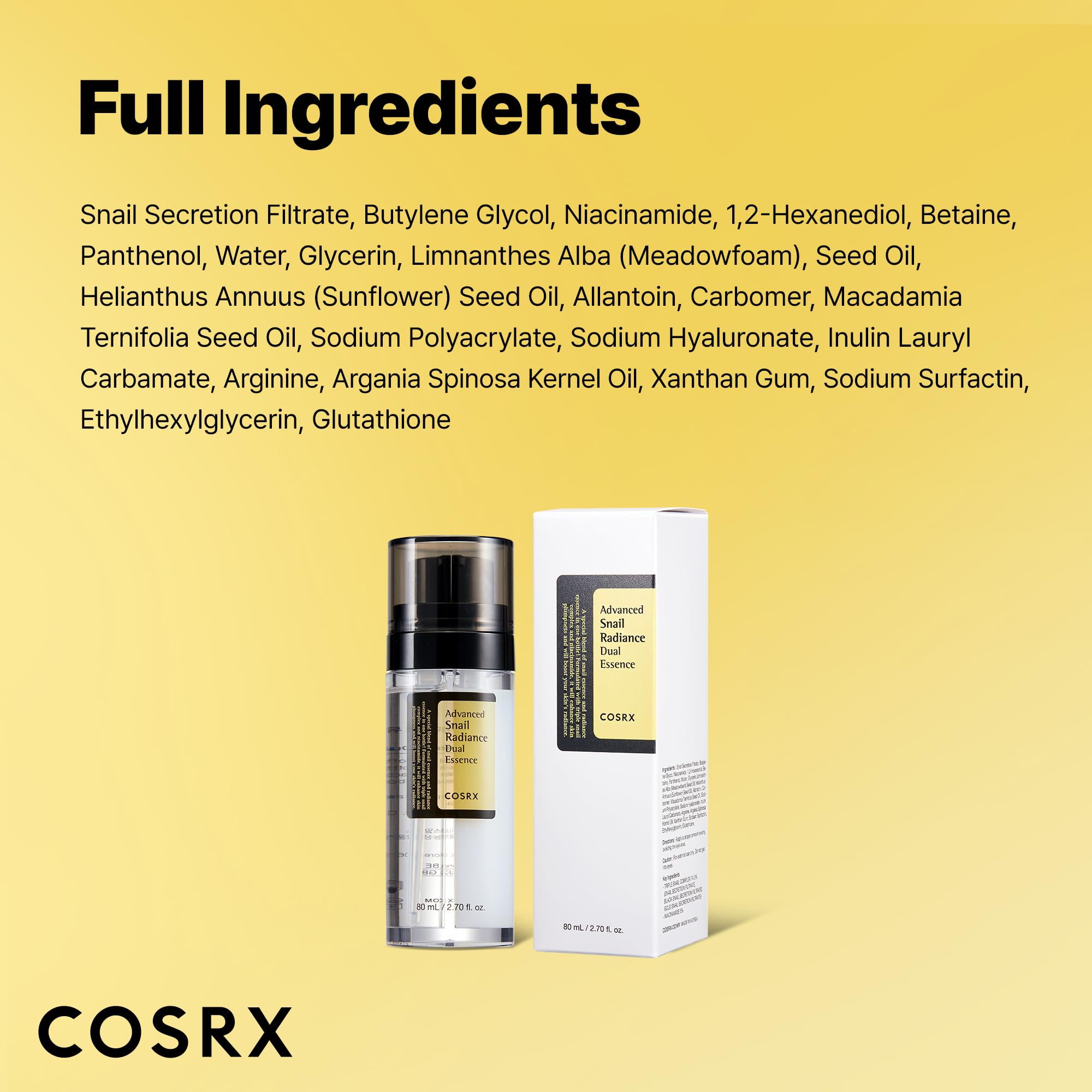 COSRX Advanced Snail 92 All in One Cream Korean Snail Mucin Face Cream & Gel Moisturiser for Dry Sensitive and Anti Aging Skin, Daily Soothing and Moisturising Cream, Korean Skincare 100g