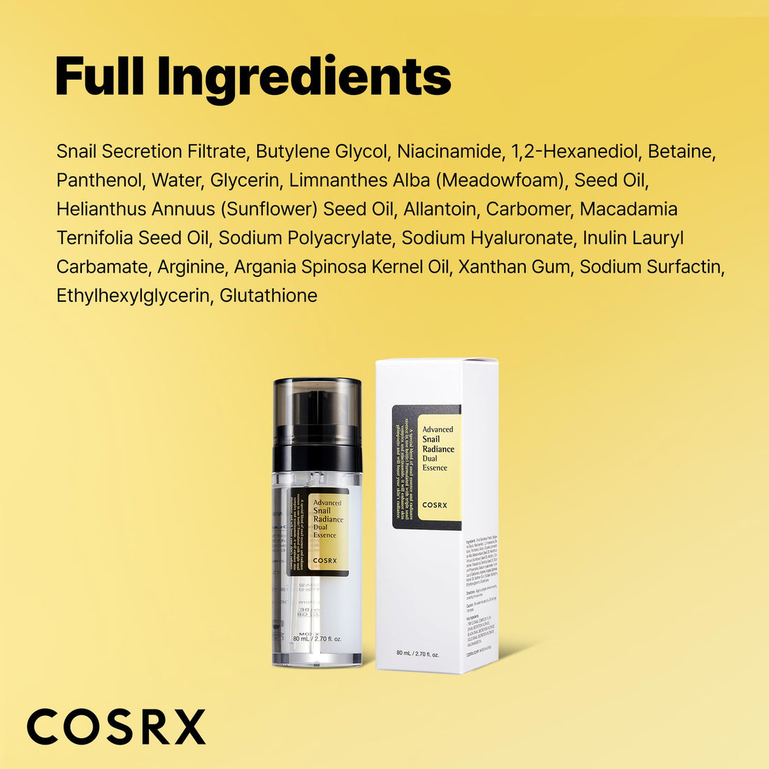 COSRX Advanced Snail 92 All in One Cream Korean Snail Mucin Face Cream & Gel Moisturiser for Dry Sensitive and Anti Aging Skin, Daily Soothing and Moisturising Cream, Korean Skincare 100g