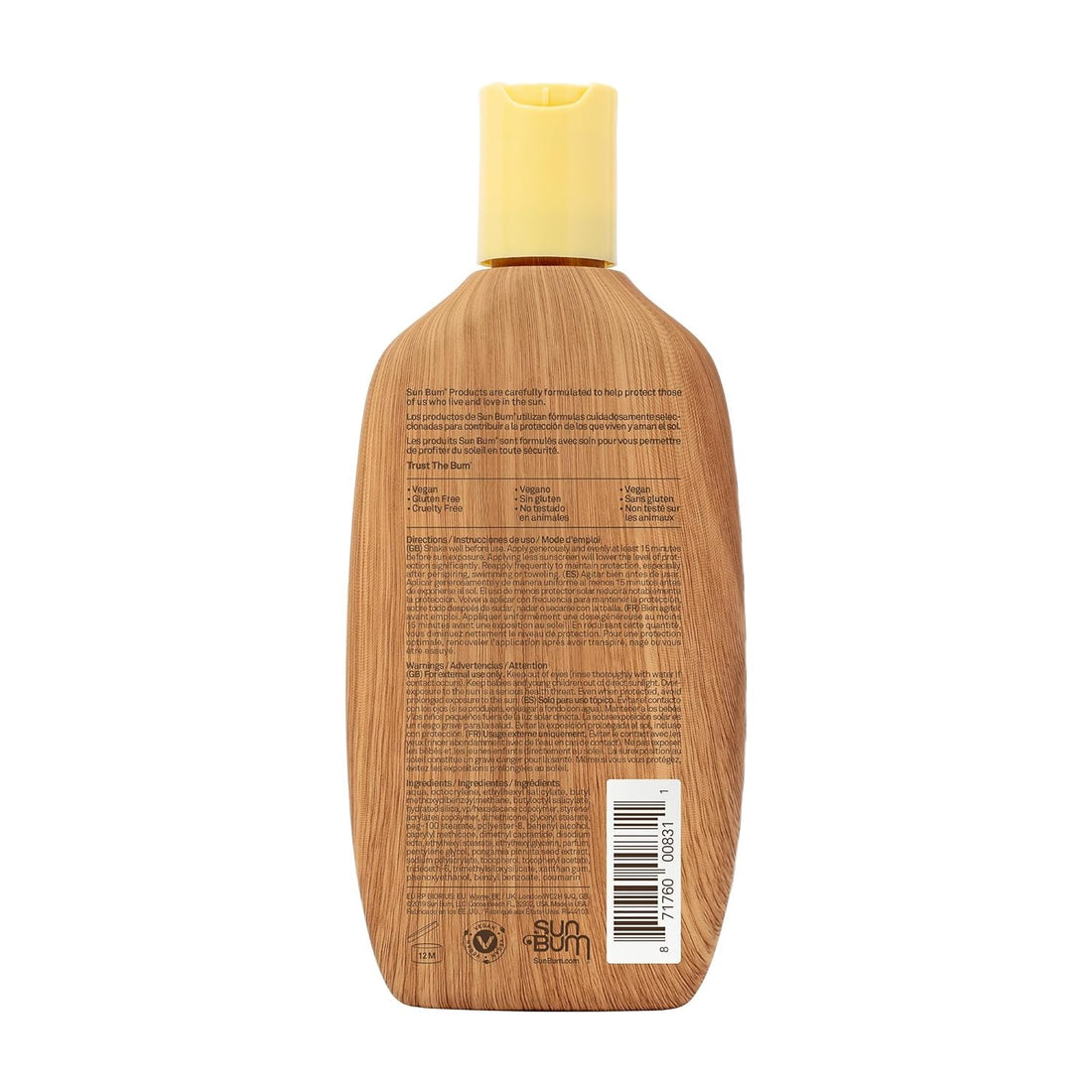 Sun Bum Original SPF 50 Sun Cream Lotion, Moisturizing Sunscreen with Vitamin E, Vegan and Reef Friendly, Broad Spectrum UVA/UVB Protection, 177ml