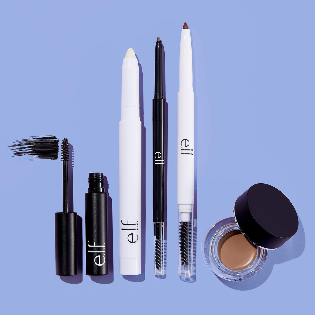 e.l.f. Wow Brow Gel, Volumizing, Buildable, Wax-Gel Hybrid, Creates Full, Voluminous-Looking Brows, Locks Brow Hairs In Place, Taupe, Fiber-Infused 3.5g