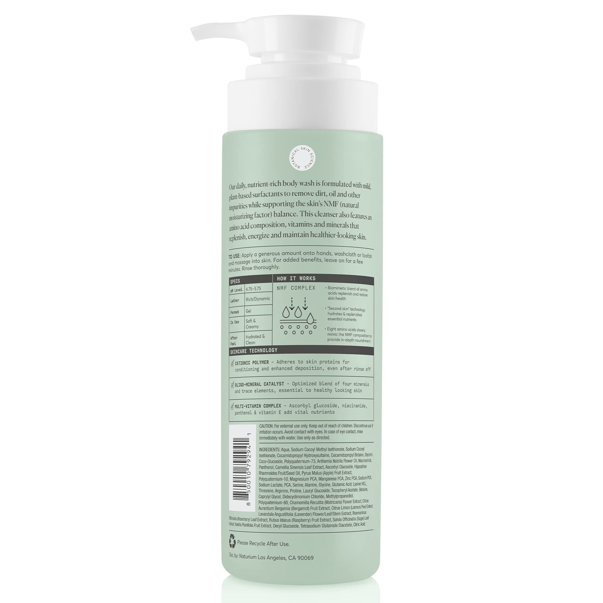 Naturium The Glow Getter Multi-Oil Hydrating Body Wash, Gentle Cleanser, 16.9 oz