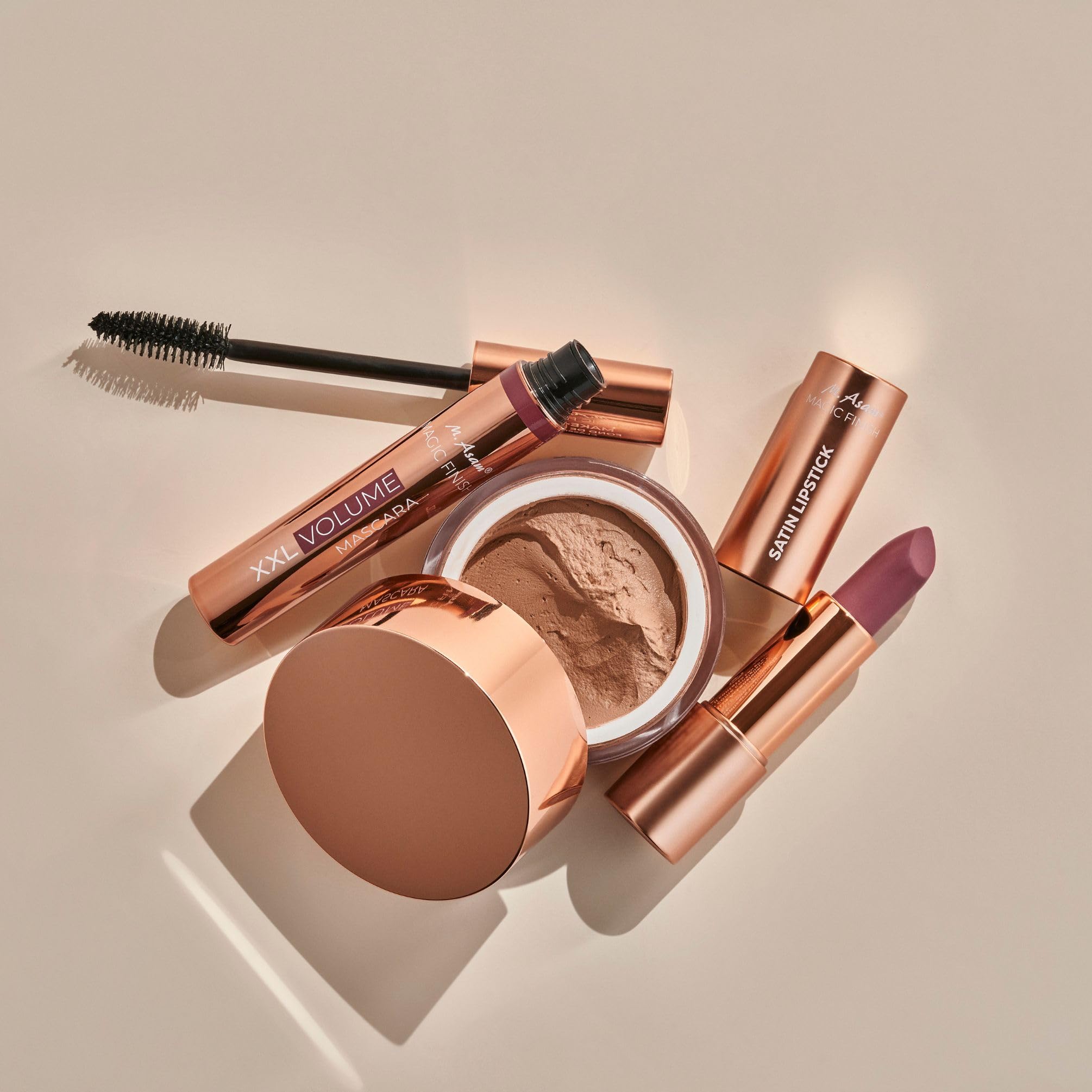 M. Asam MAGIC FINISH Lipstick Almond (4g) - Long Lasting Lipstick with Satin Finish, Intense Color & Care for Smooth Lips, Creamy Texture, Semi Matte Lipstick Look, Elegant Make Up Halalzen