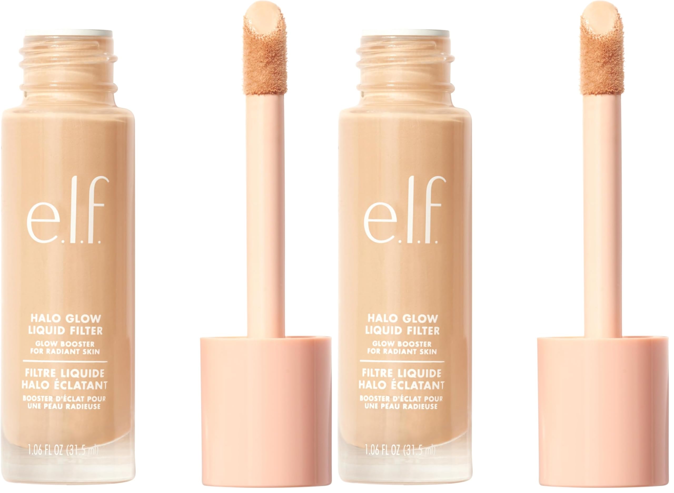 e.l.f. Halo Glow Liquid Filter, Complexion Booster For A Glowing, Soft-Focus Look, Infused With Hyaluronic Acid, Vegan & Cruelty-Free, 4 Medium Halalzen
