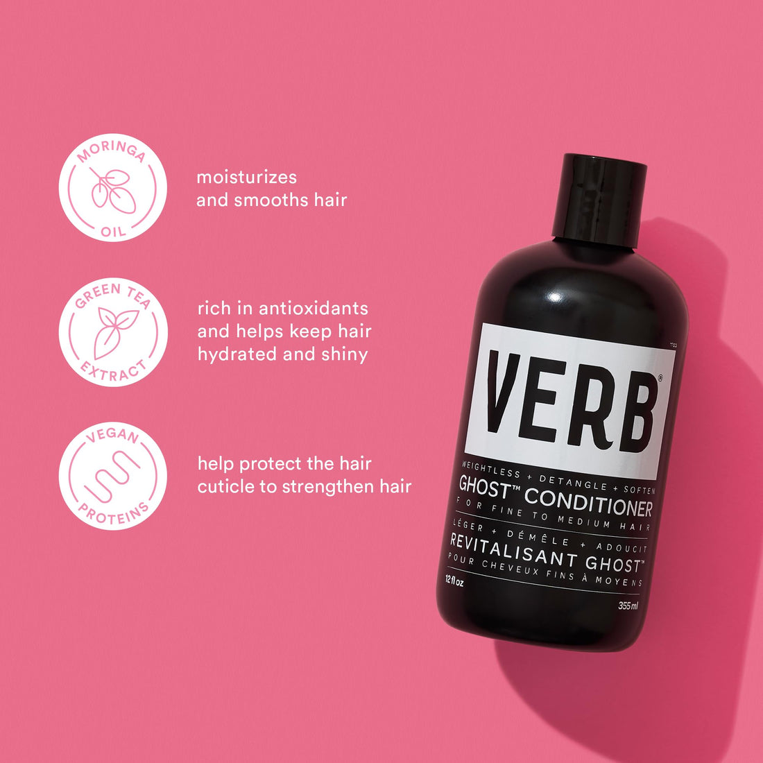 VERB Ghost Oil - Weightless Hair Oil for Fine to Medium Hair - Smooths Frizz, Adds Shine - No Parabens, Gluten or Harmful Sulfates Halalzen